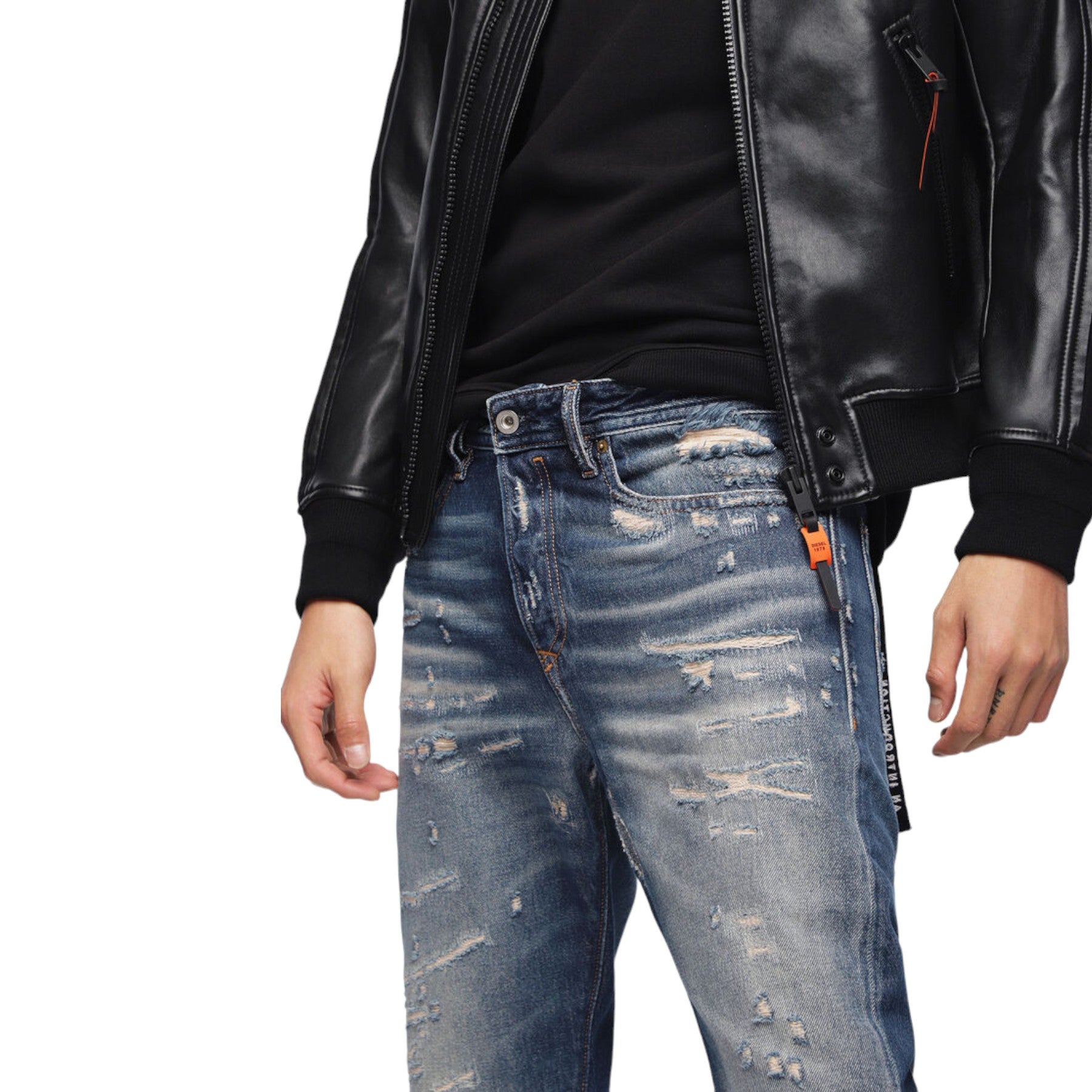 DIESEL BUSTER 088AQ Mens Jeans Denim Regular Slim Tapered Fit Casual Pants