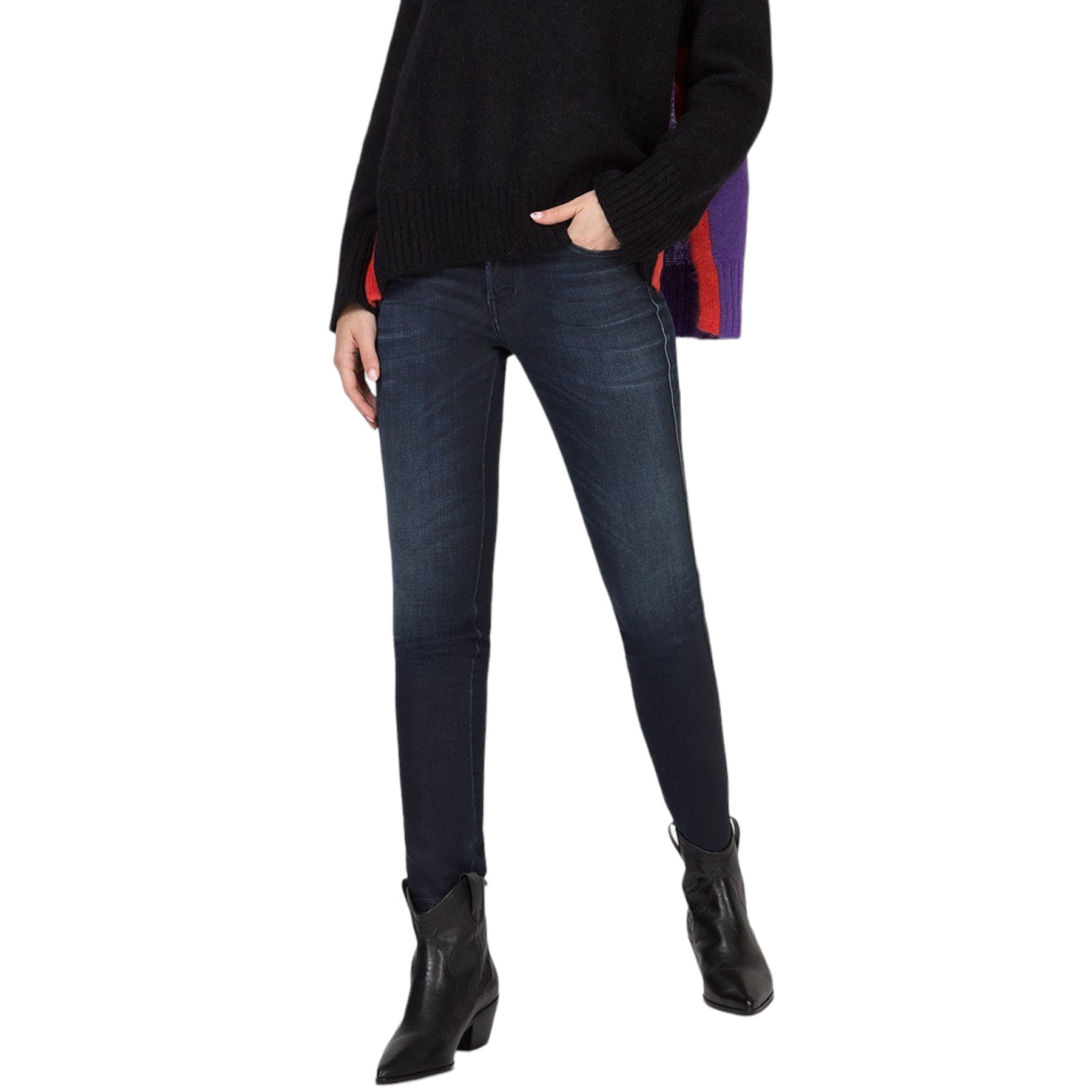 DIESEL BABHILA 083AF Womens Jeans Denim Slim Skinny Regular Waist Fit Trousers