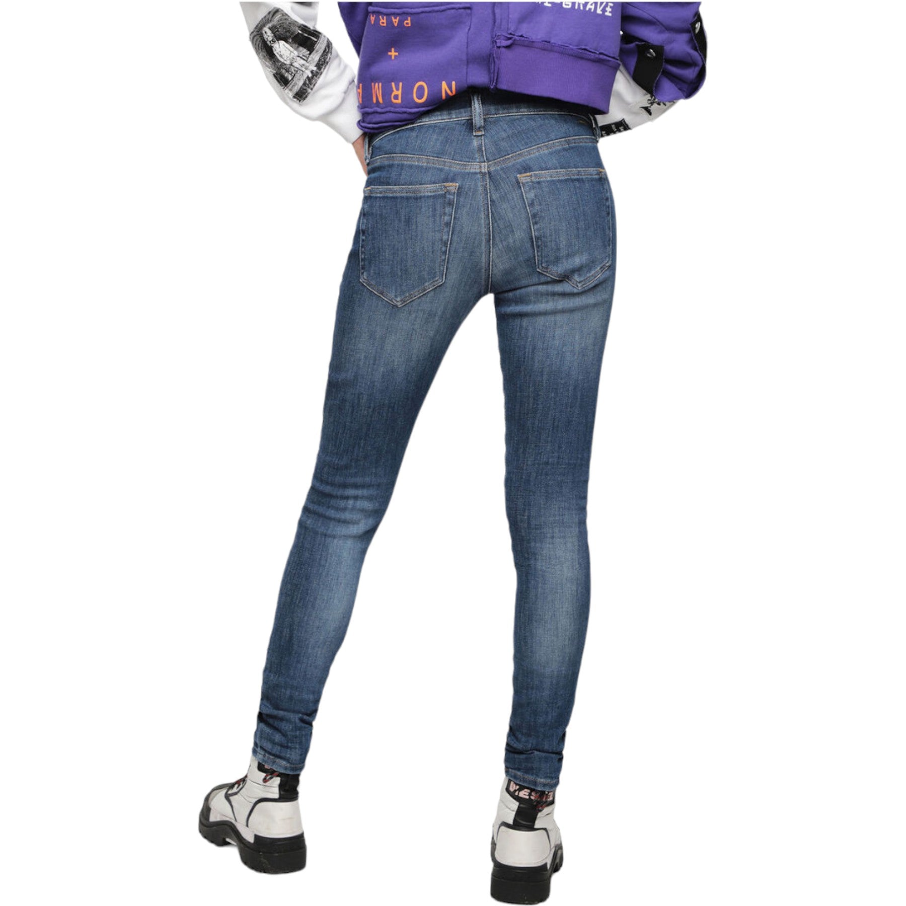 DIESEL SLANDY 088AV Womens Denim Jeans Super Slim Fit Skinny Leg Trousers Pants