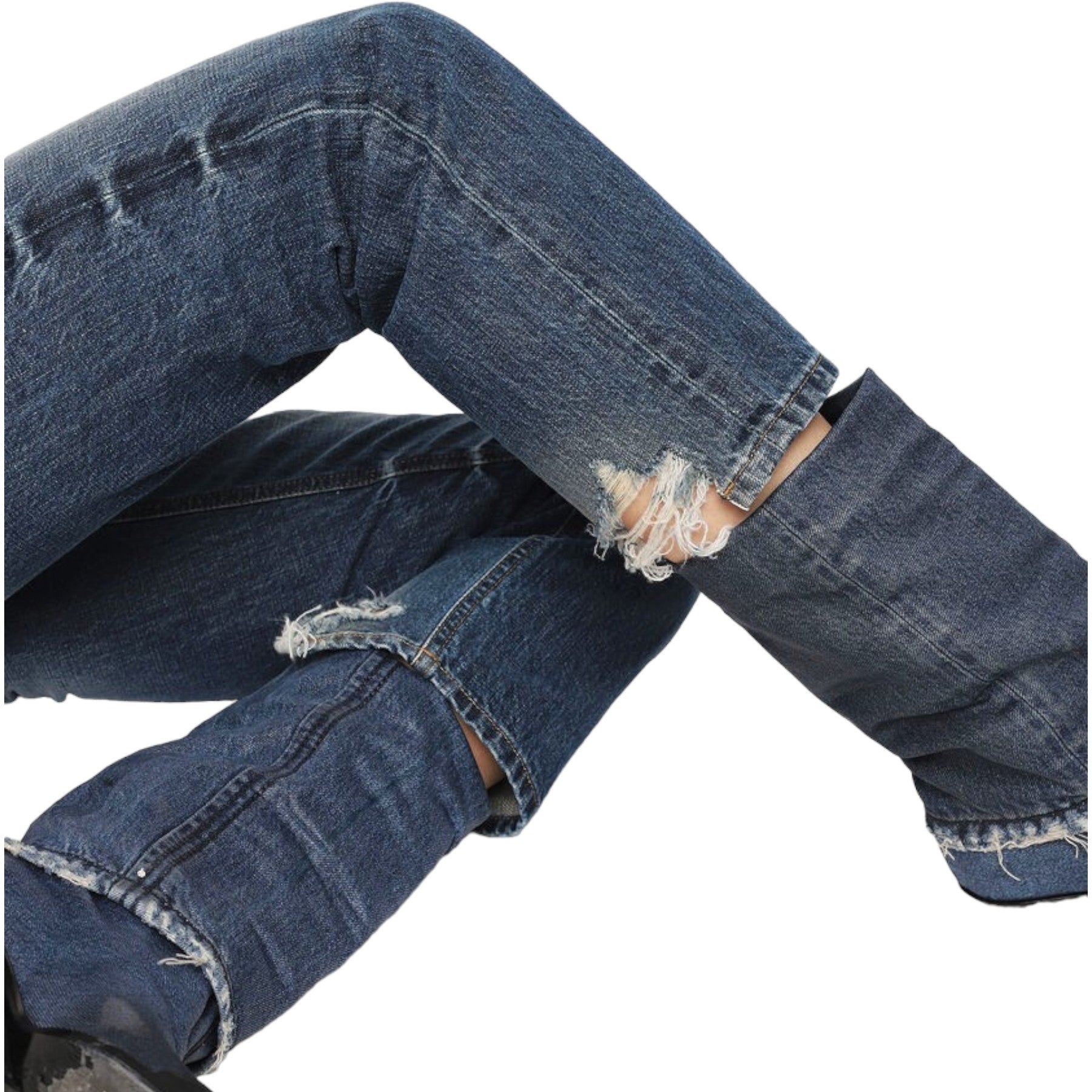 DIESEL ARYEL 080AH Womens Jeans Denim Regular Straight Regular Waist Fit Pants