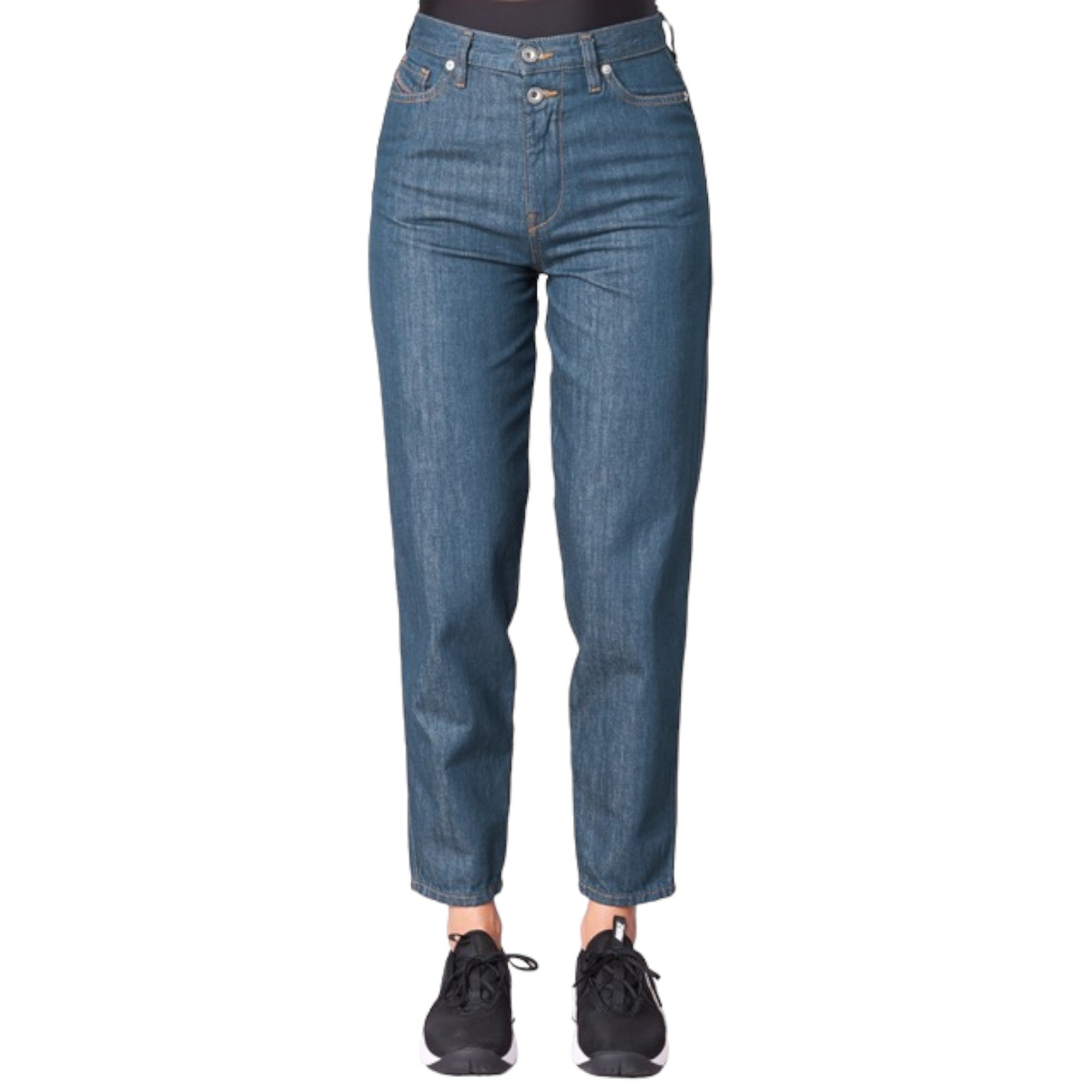 DIESEL ALYS 084UR Womens Jeans Denim Regular Straight Regular Waist Fit Pants