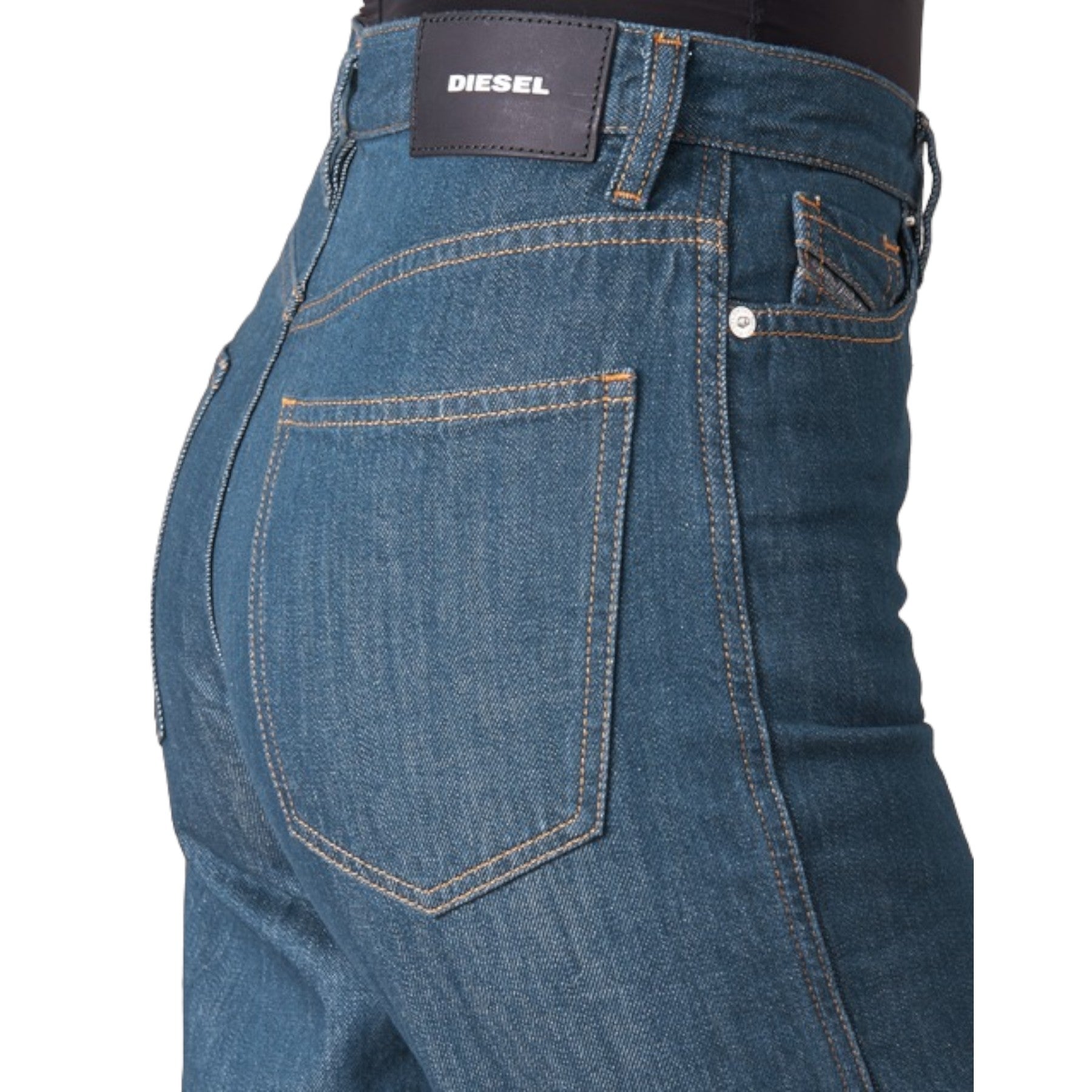 DIESEL ALYS 084UR Womens Jeans Denim Regular Straight Regular Waist Fit Pants