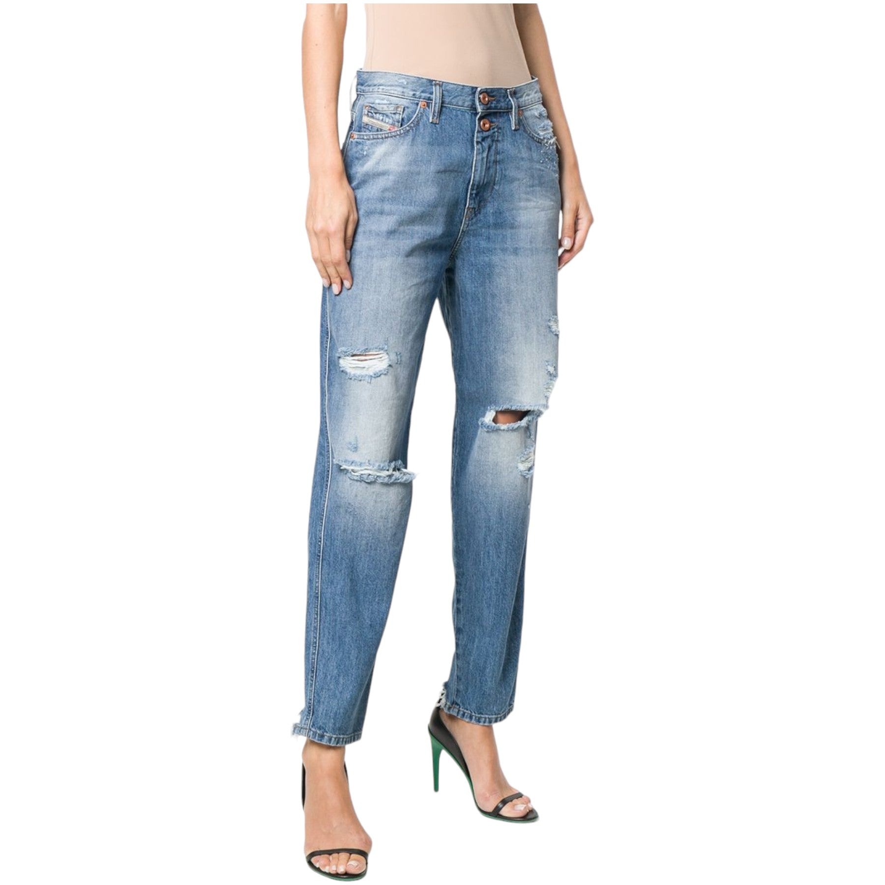 DIESEL ALYS 084ZE Womens Denim Jeans Regular Straight Regular Fit Pants New W26