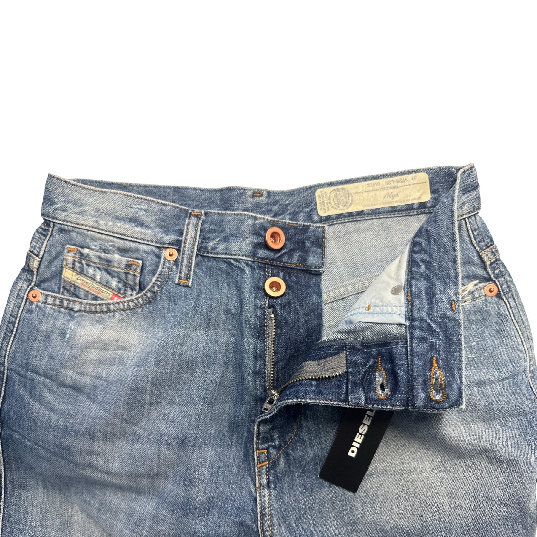 DIESEL ALYS 084ZE Womens Denim Jeans Regular Straight Regular Fit Pants New W26