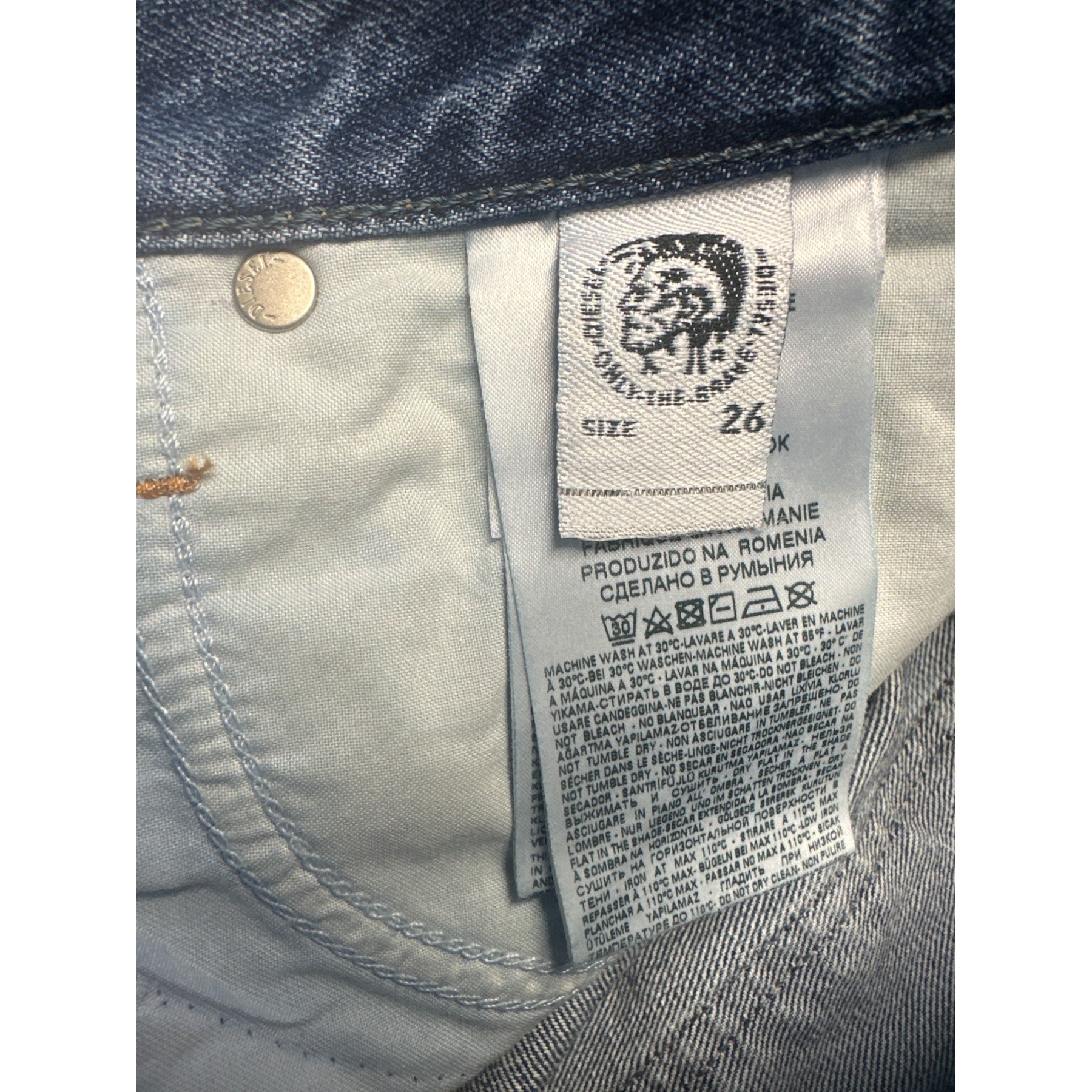 DIESEL ALYS 084ZE Womens Denim Jeans Regular Straight Regular Fit Pants New W26