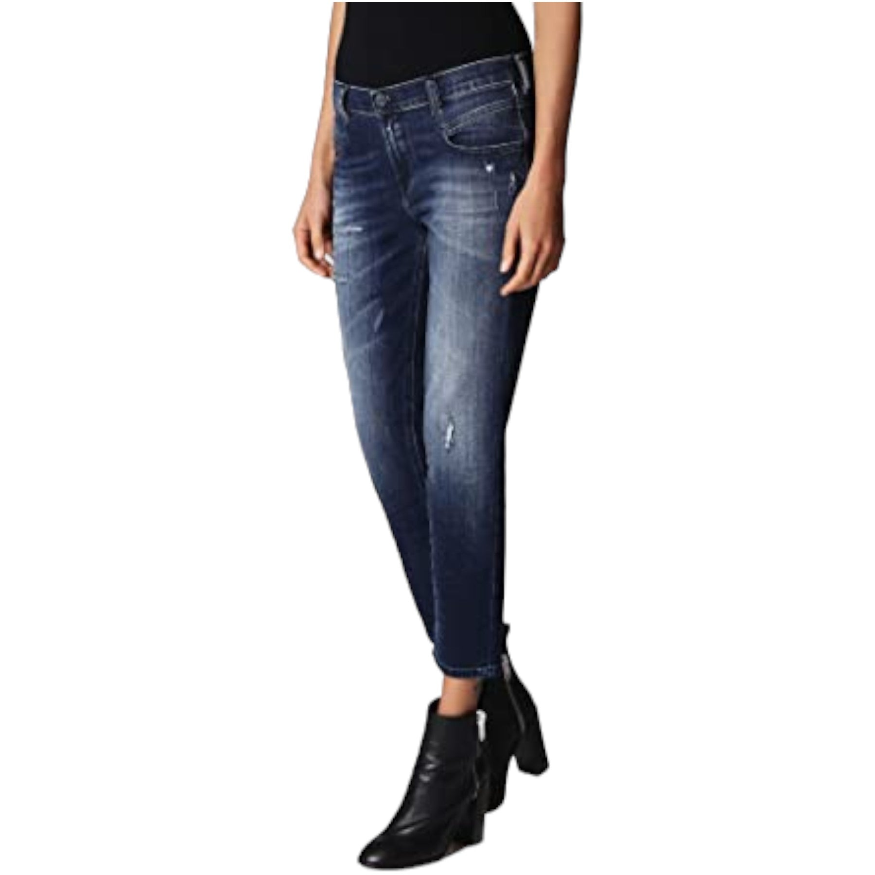 DIESEL BELTHY ANKLE 084GF Womens Jeans Regular Slim Straight Low Waist Fit Pants