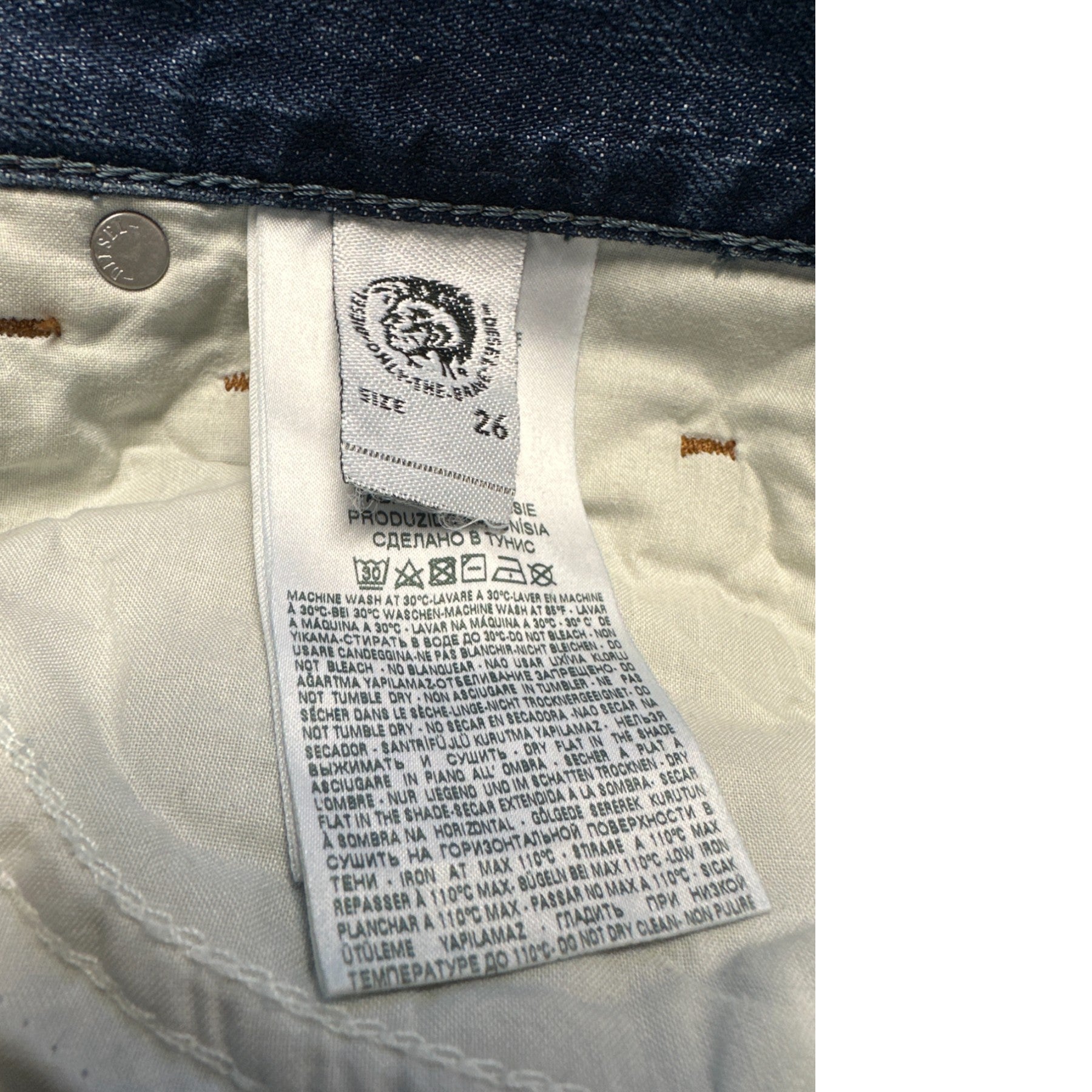 DIESEL ARYEL 084XD Womens Jeans Denim Regular Straight Regular Waist Fit Pants