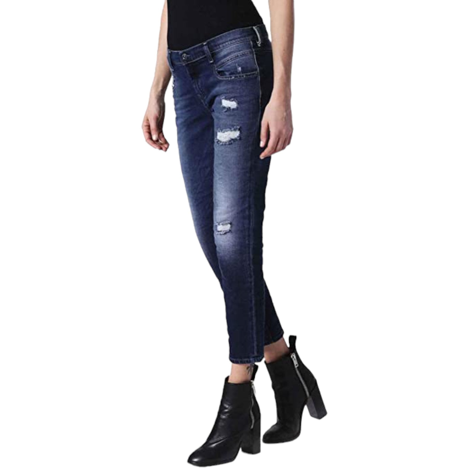 DIESEL BELTHY ANKLE 084IJ Womens Jeans Regular Slim Straight Low Waist Fit Pants