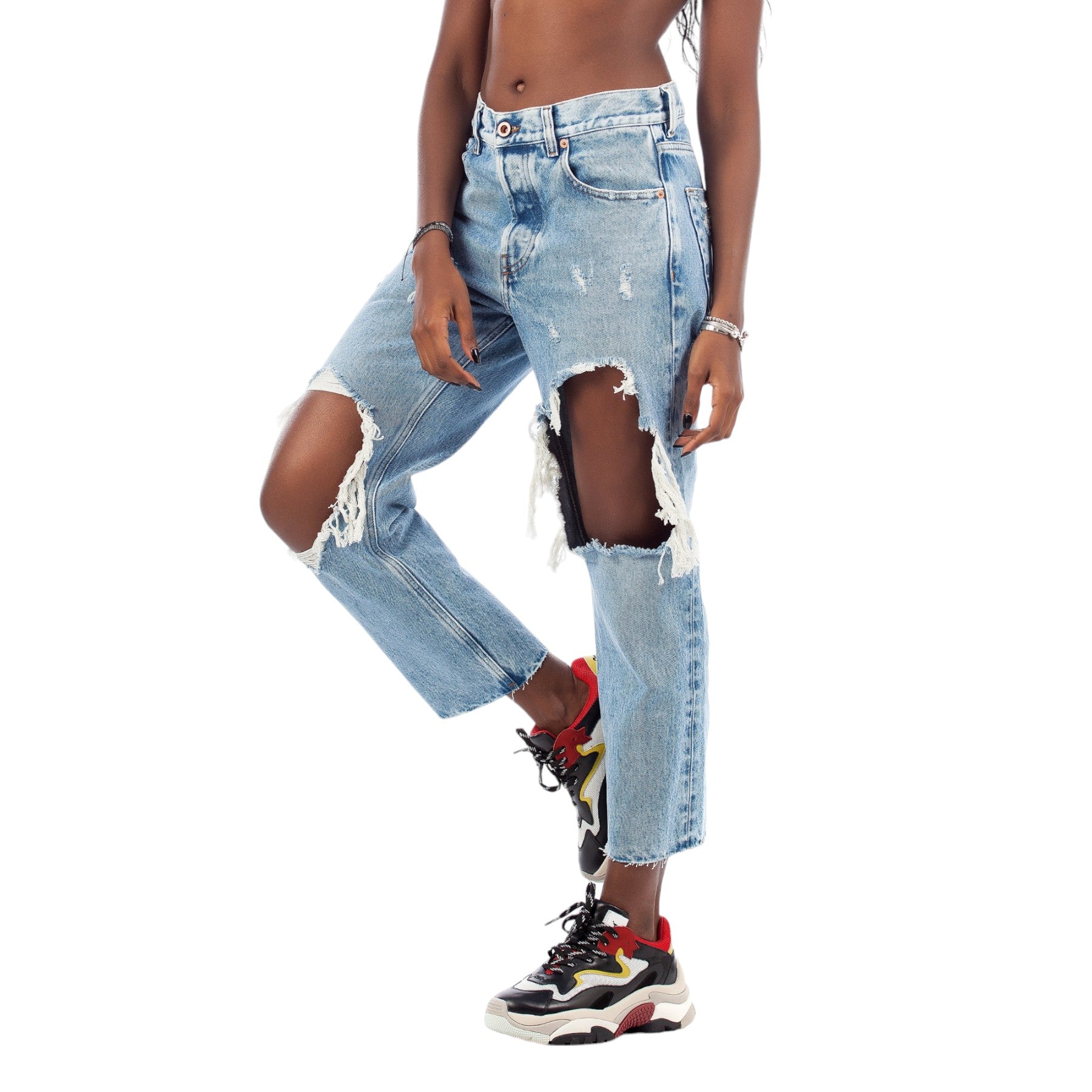 DIESEL ARYEL 0076N Womens Jeans Denim Regular Straight Regular Waist Fit Pants