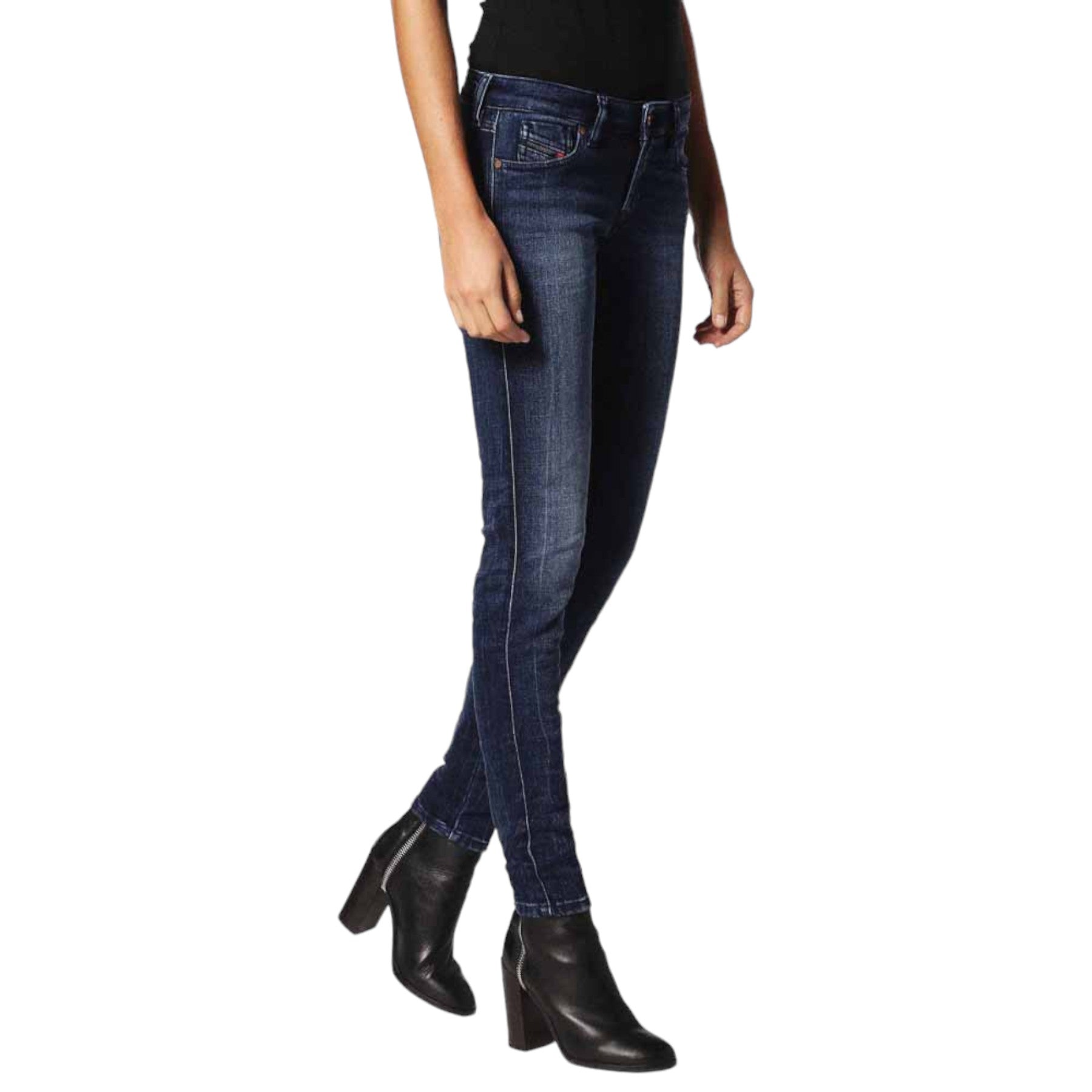 DIESEL GRACEY 084HT Womens Jeans Stretch Super Slim Skinny Low Waist Fit Pants