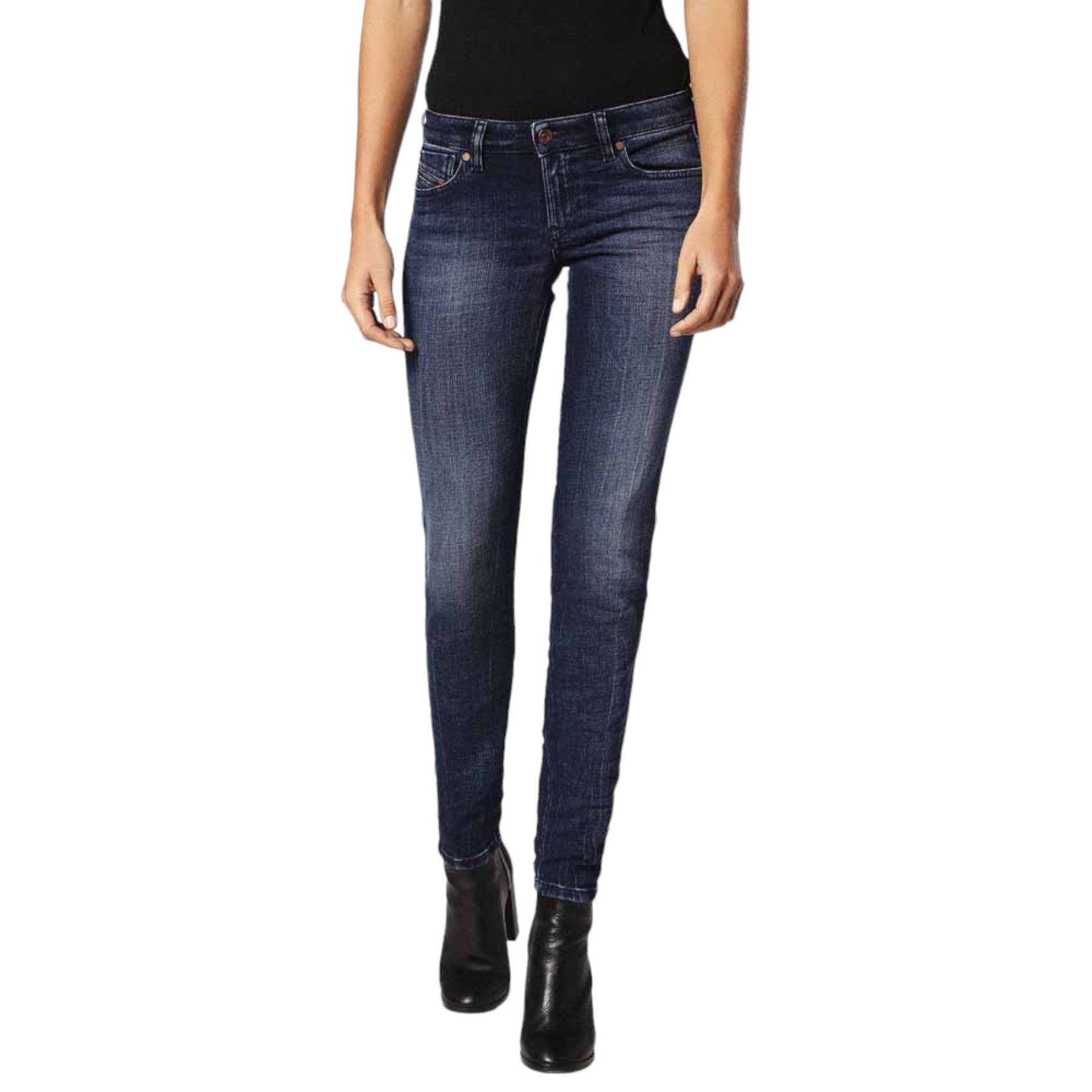 DIESEL GRACEY 084HT Womens Jeans Stretch Super Slim Skinny Low Waist Fit Pants