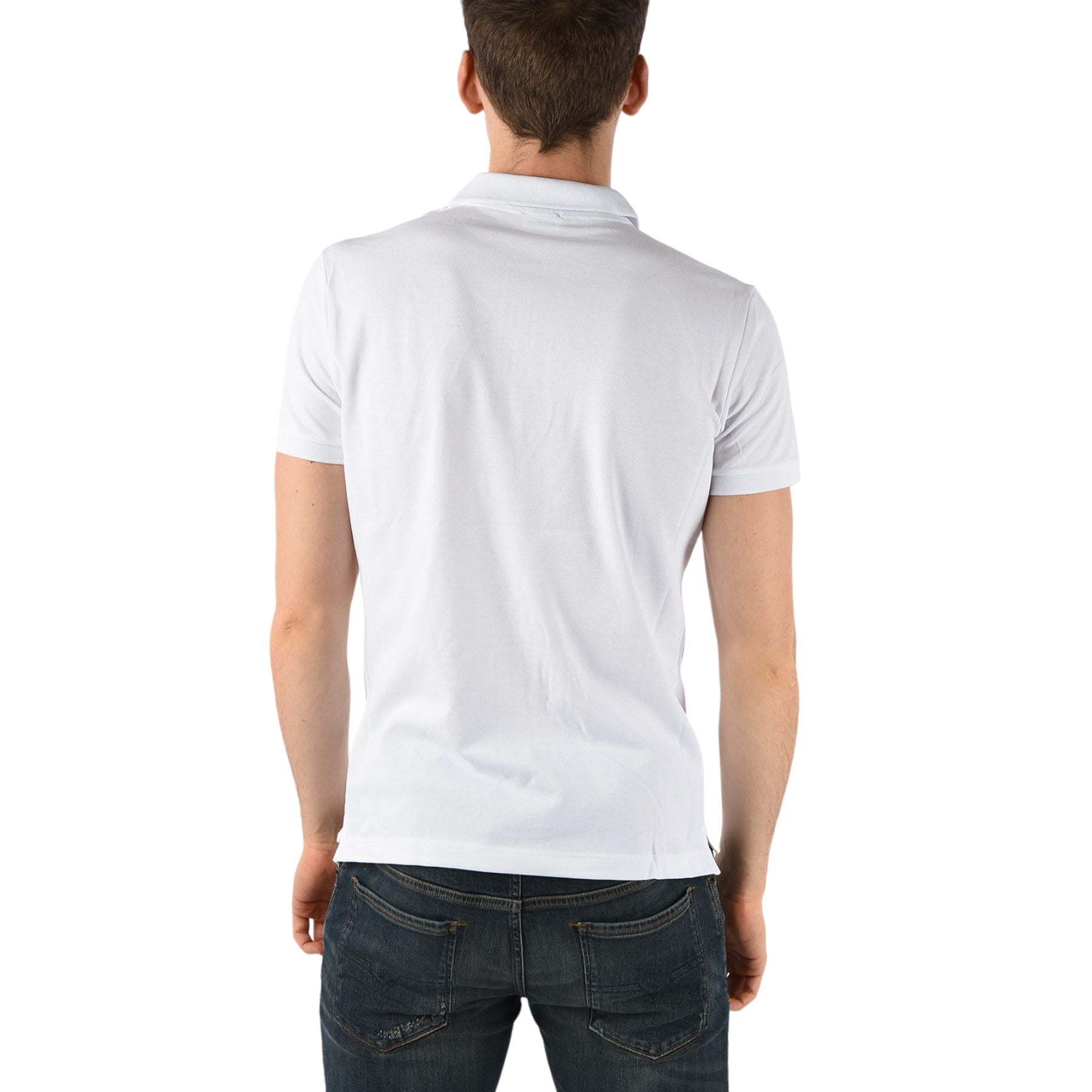 DIESEL T-KAL Mens T-Shirt Regular Fit Casual Short Sleeves Polo Shirt White Top