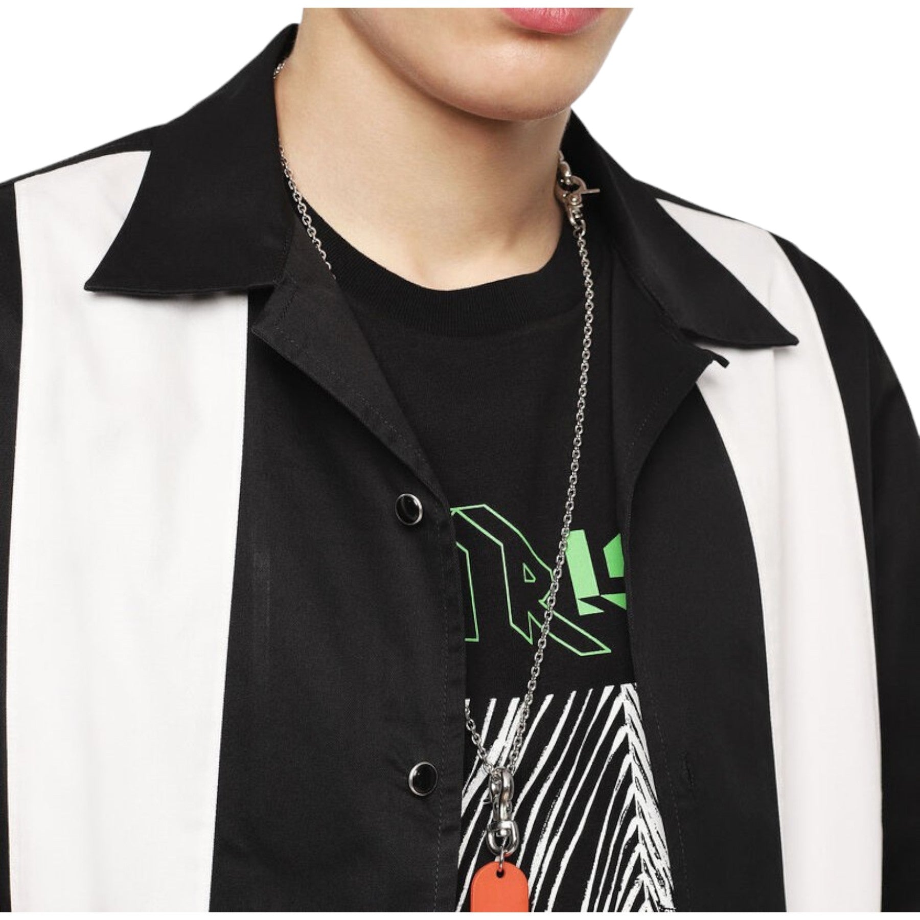 DIESEL S KINGI Mens Shirt Regular Fit Casual Cotton Short Sleeve Outwear Summer