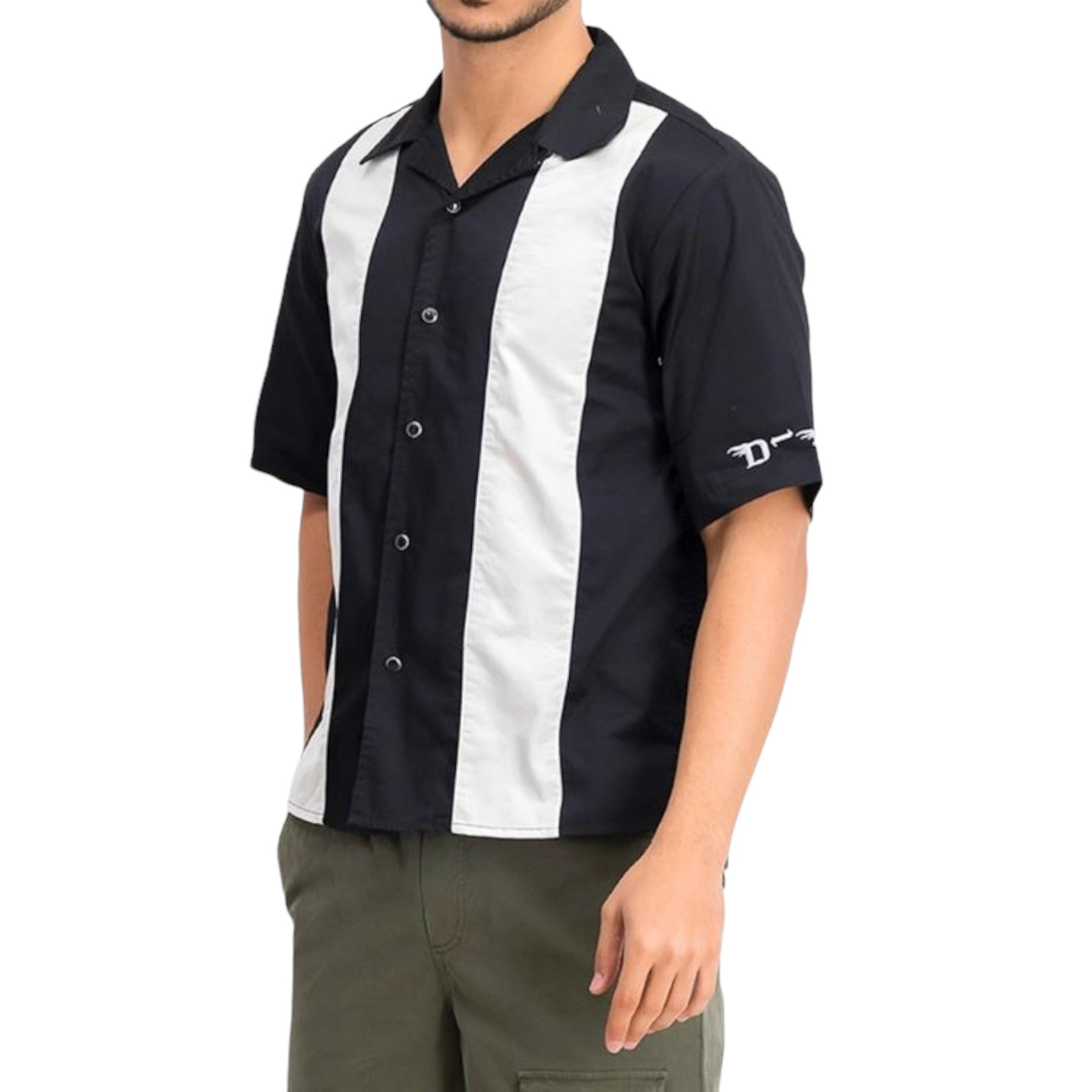 DIESEL S KINGI Mens Shirt Regular Fit Casual Cotton Short Sleeve Outwear Summer