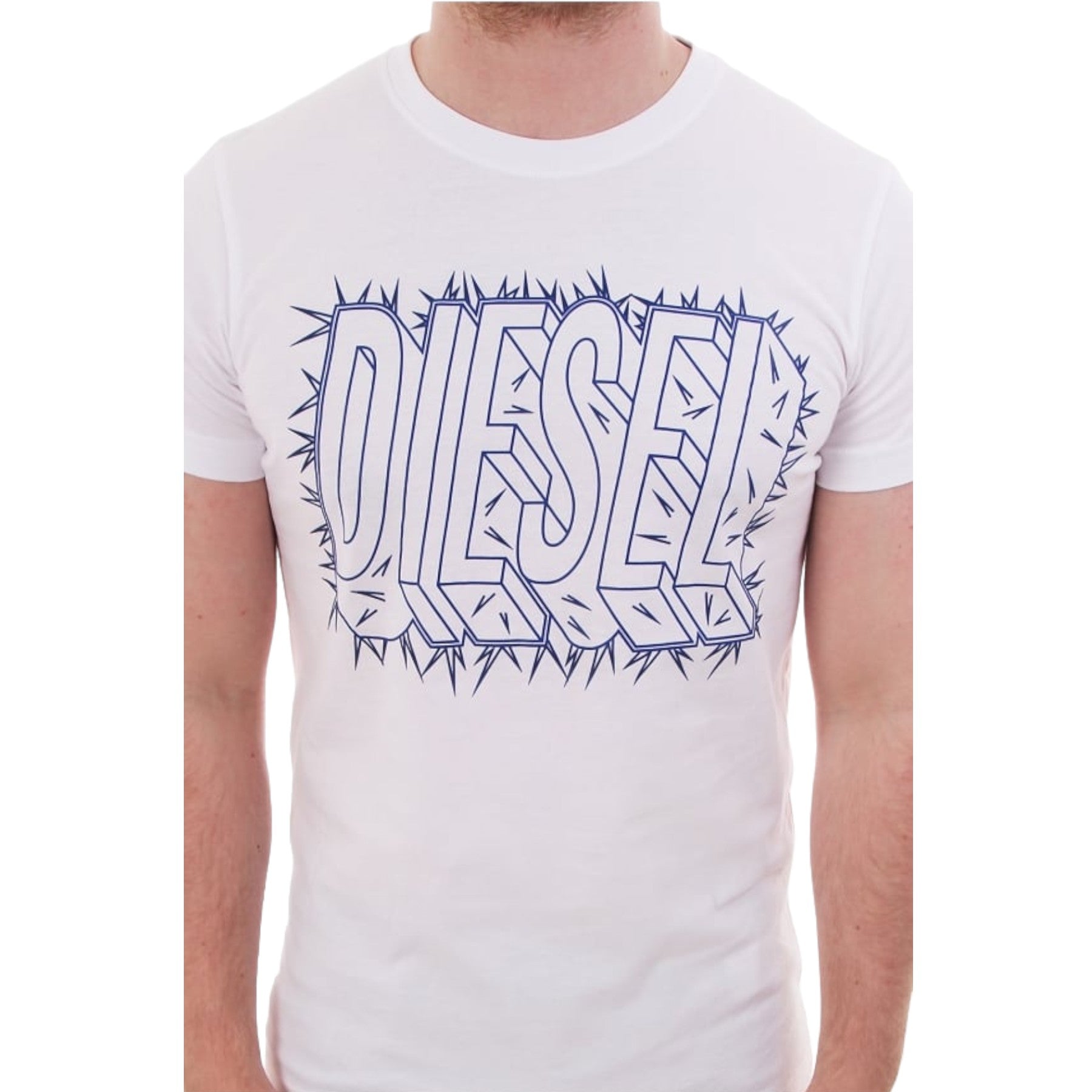 DIESEL T DIEGO SL Mens T Shirt Short Sleeve Crew Neck Casual Summer Cotton Tees