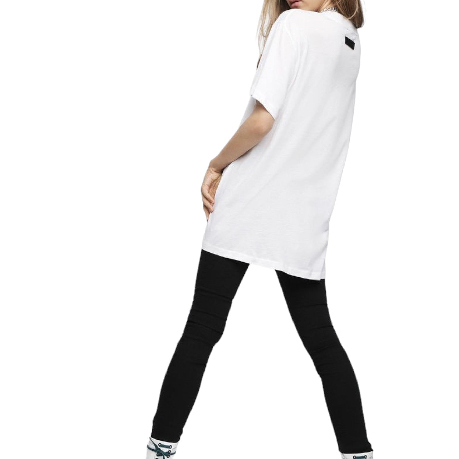 DIESEL T OVERY Womens T Shirt Crew Neck Short Sleeve Relaxed Fit Casual Tops