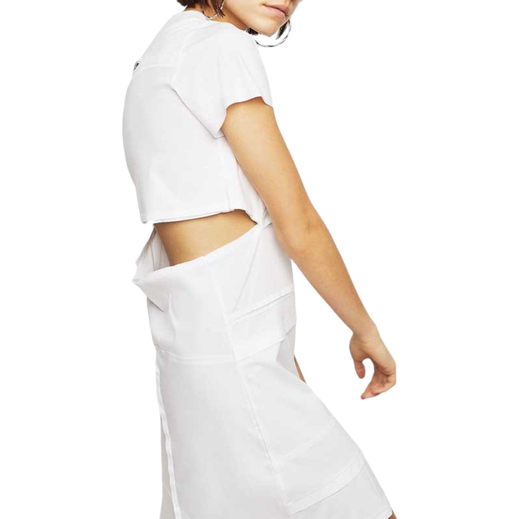 DIESEL D MILIA Womens Dress Round Neck Patchwork Dress Regular Fit Casual Tops