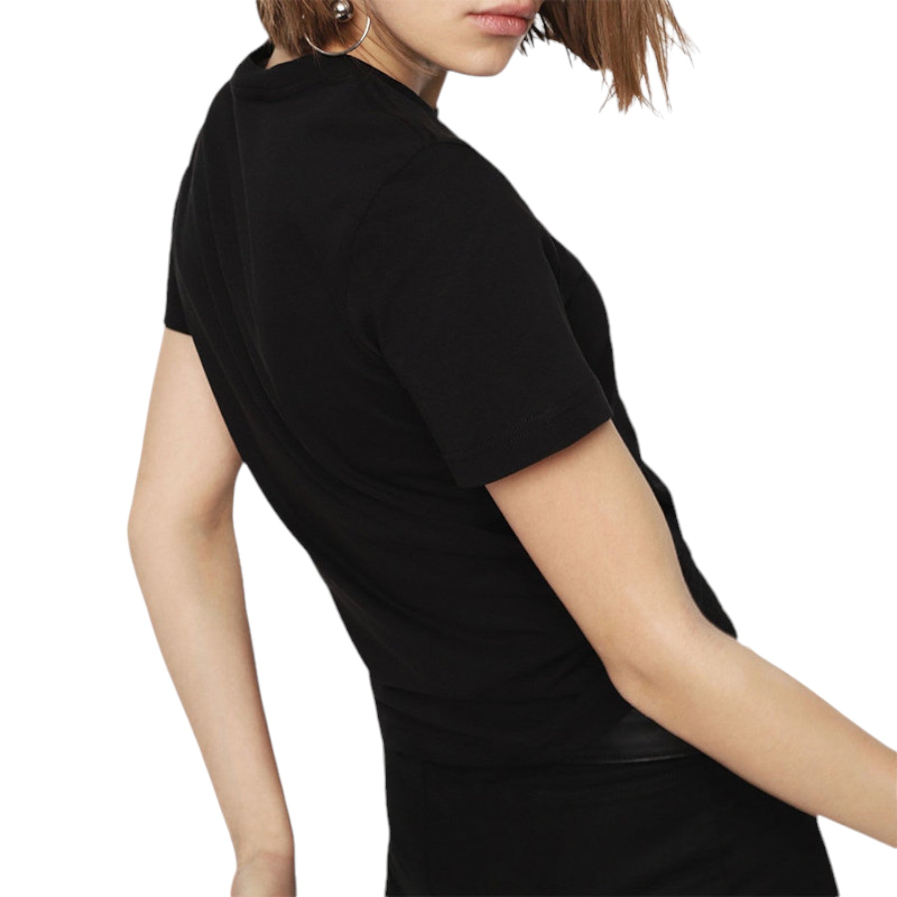 DIESEL T SILY C1 Womens T Shirt Crew Neck Short Sleeves Slim Fit Casual Tops