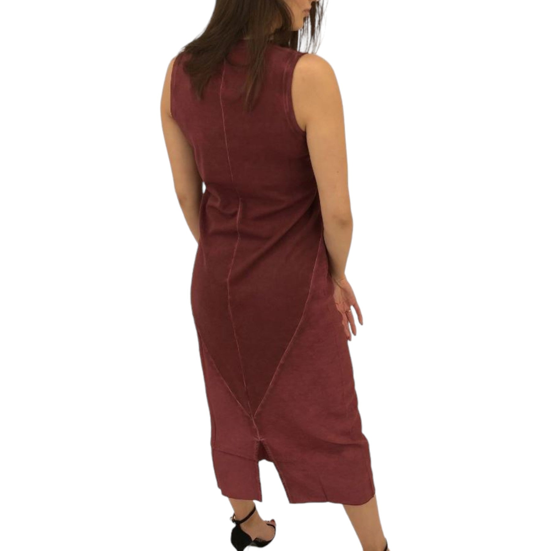 DIESEL D SPLIT Womens Dress Round Neck Long Dress Sleeveless Regular Fit Tops