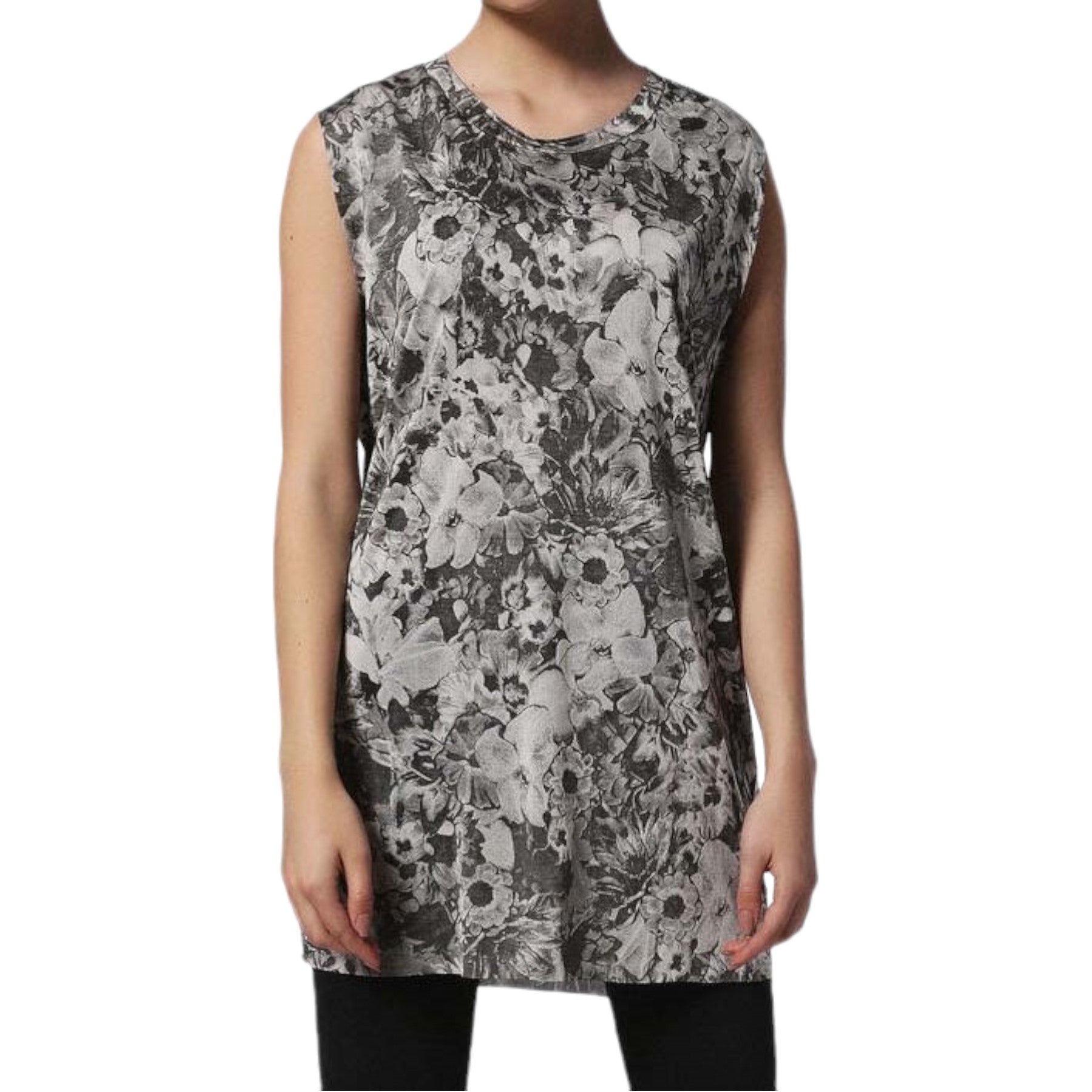 DIESEL T WESSY F Womens Dress Round Neck Sleeveless Regular Fit Casual Tops