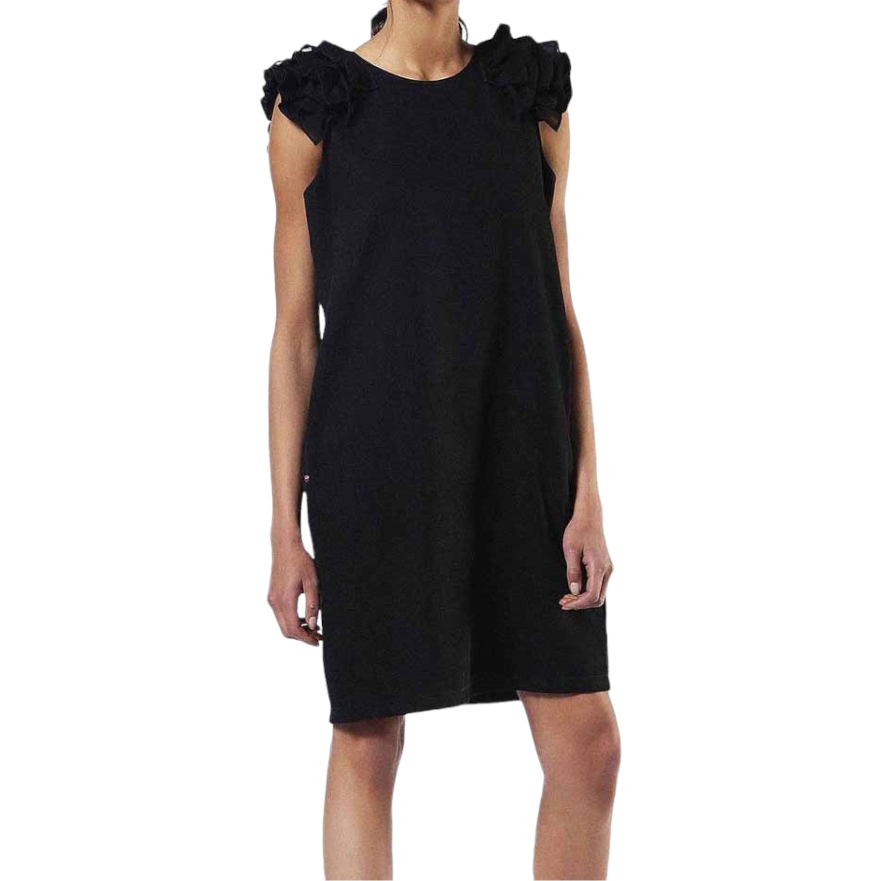 DIESEL DE CARYS Womens Dress Round Neck Sleeveless Regular Fit Tops Office Work