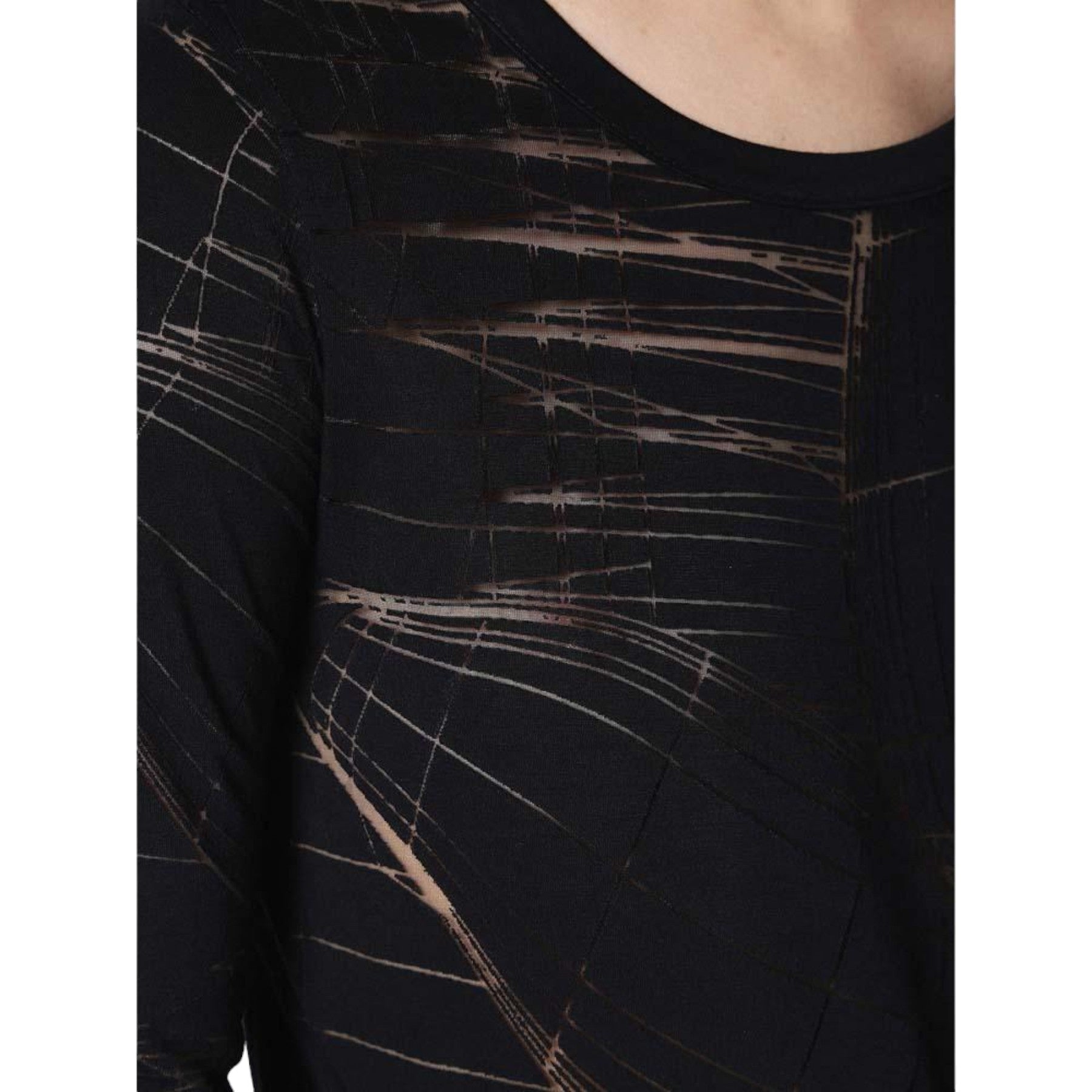 DIESEL T CHARL Womens Dress Round Neck Short Dress Long Sleeves Relaxed Fit Tops