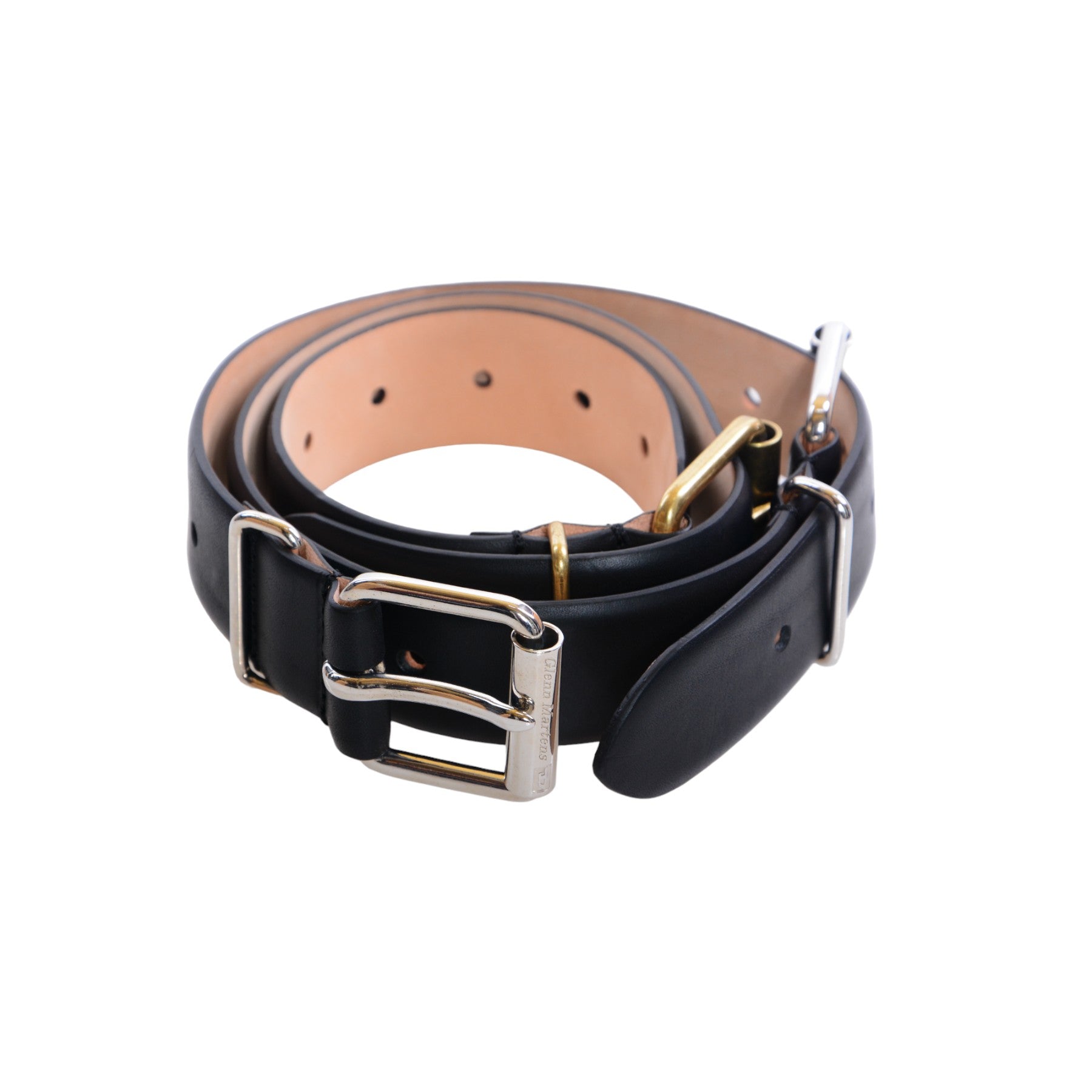 DIESEL GMBELT Mens Belts Genuine Leather Vintage Adjustable Three Buckle Belt