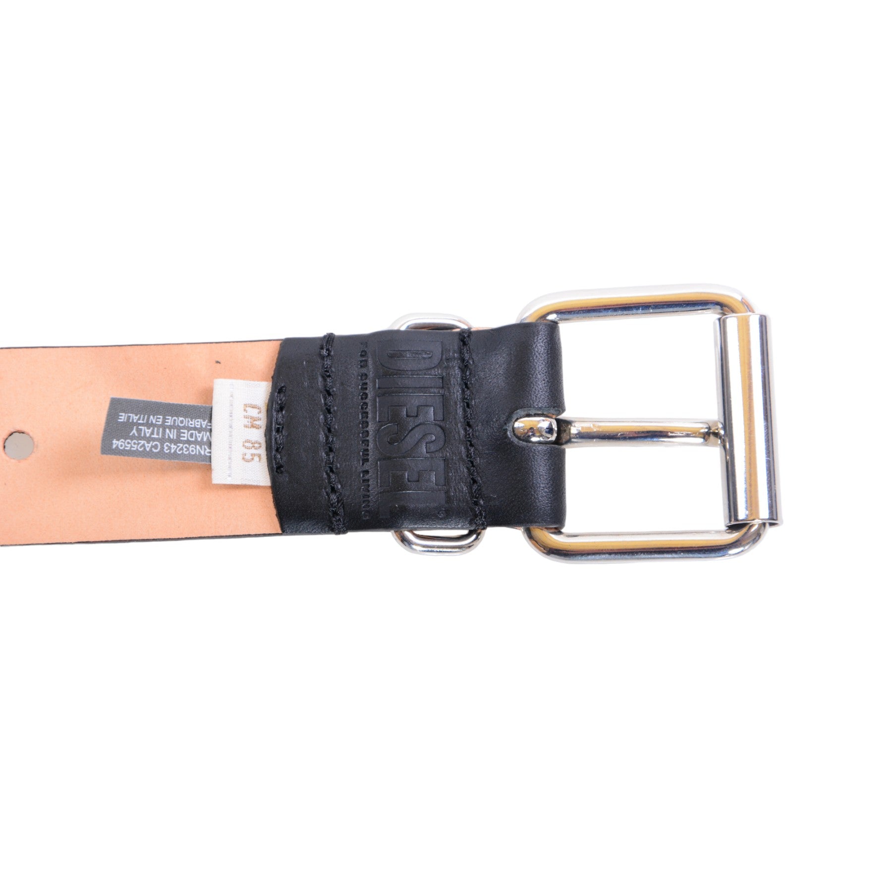 DIESEL GMBELT Mens Belts Genuine Leather Vintage Adjustable Three Buckle Belt