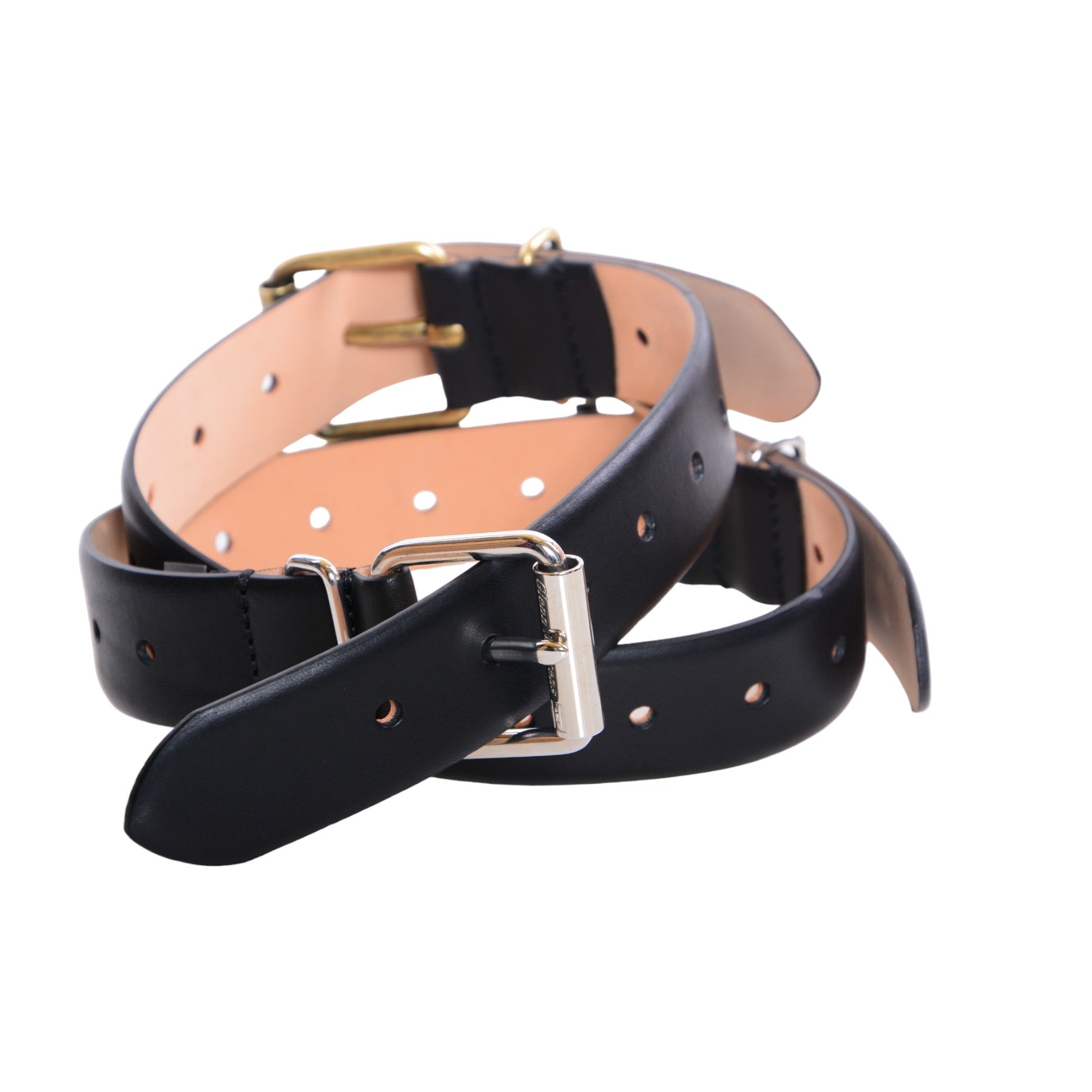 DIESEL GMBELT Mens Belts Genuine Leather Vintage Adjustable Three Buckle Belt