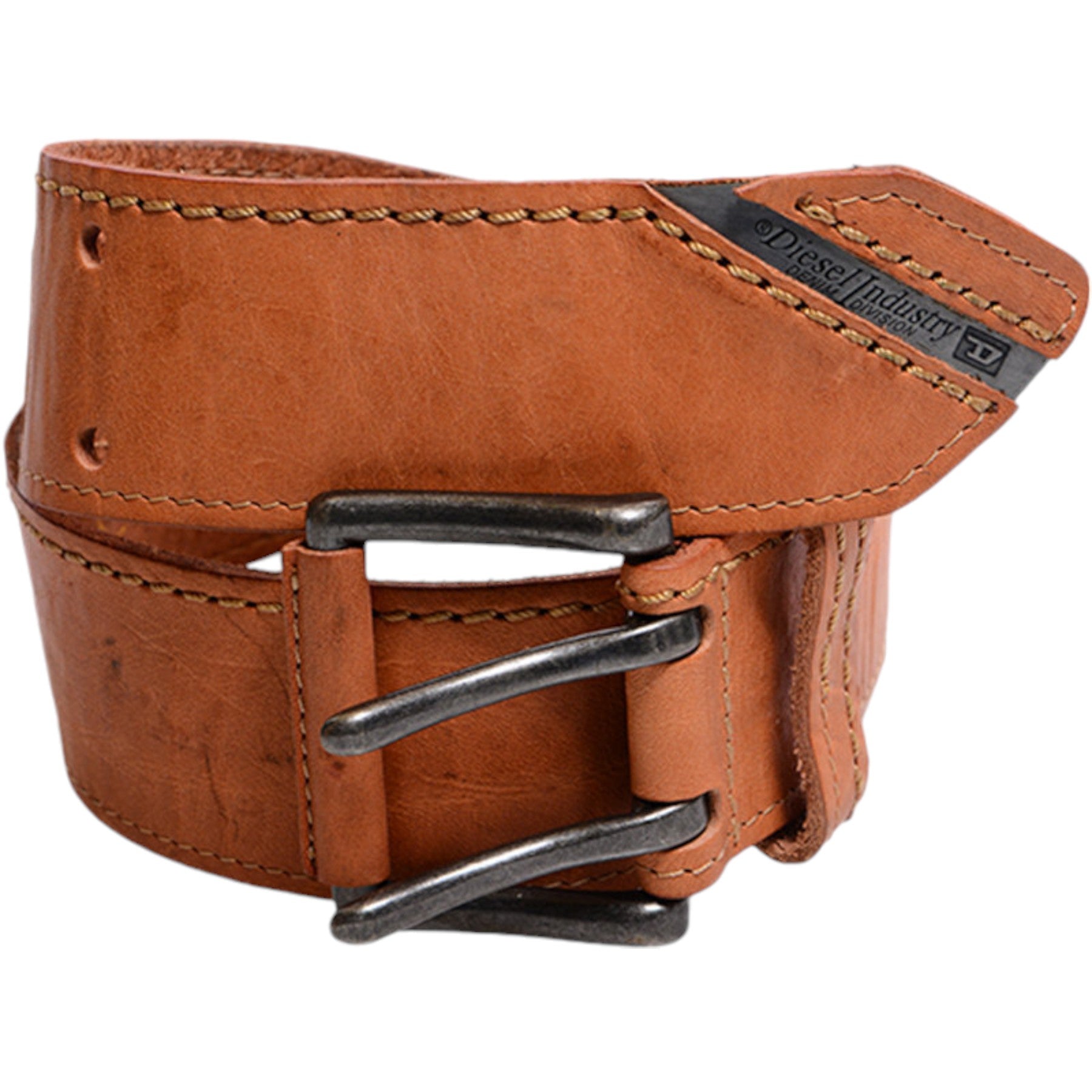 DIESEL 2 BETAS Womens Belts Genuine Cow Leather Vintage Ladies Wide Waist Belts