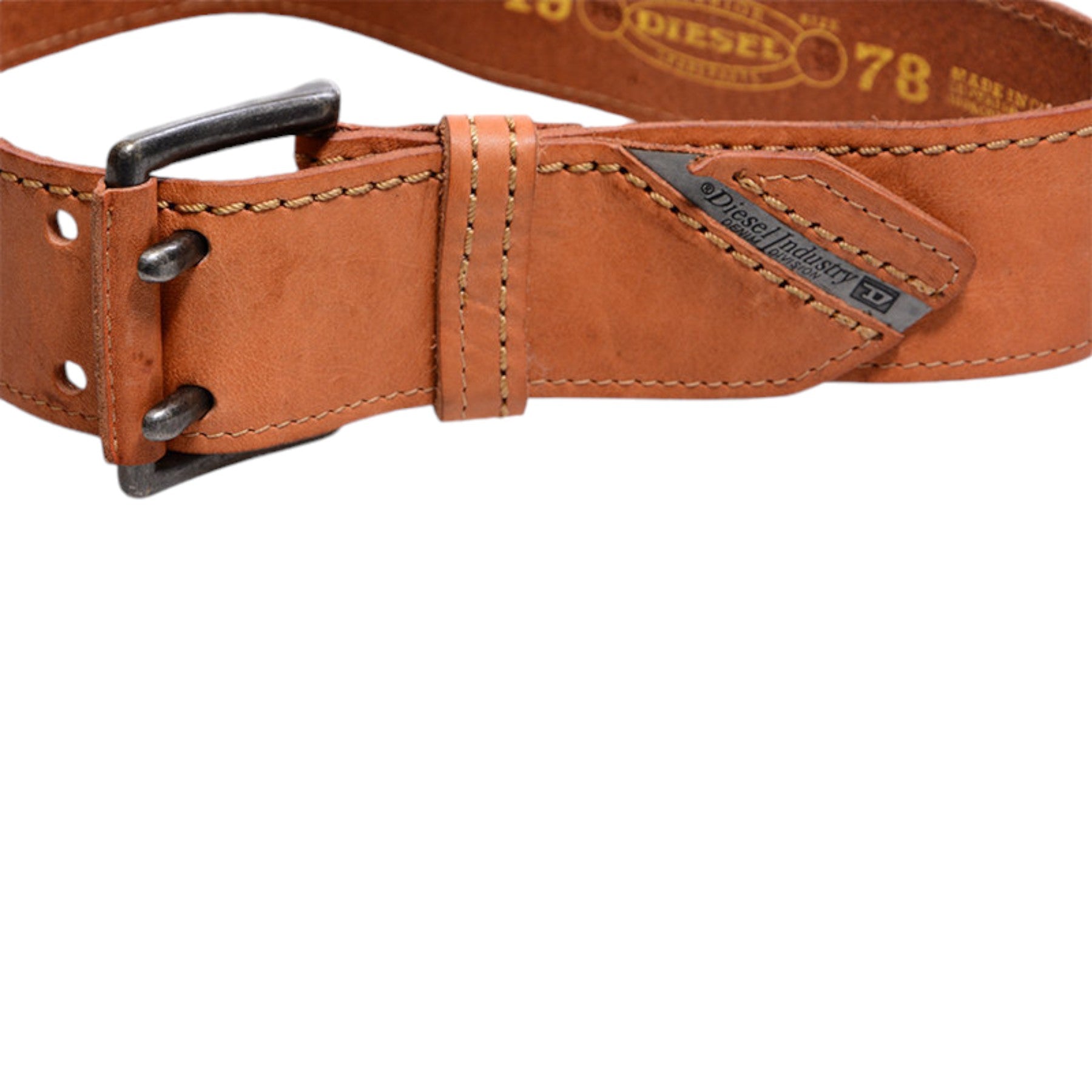 DIESEL 2 BETAS Womens Belts Genuine Cow Leather Vintage Ladies Wide Waist Belts