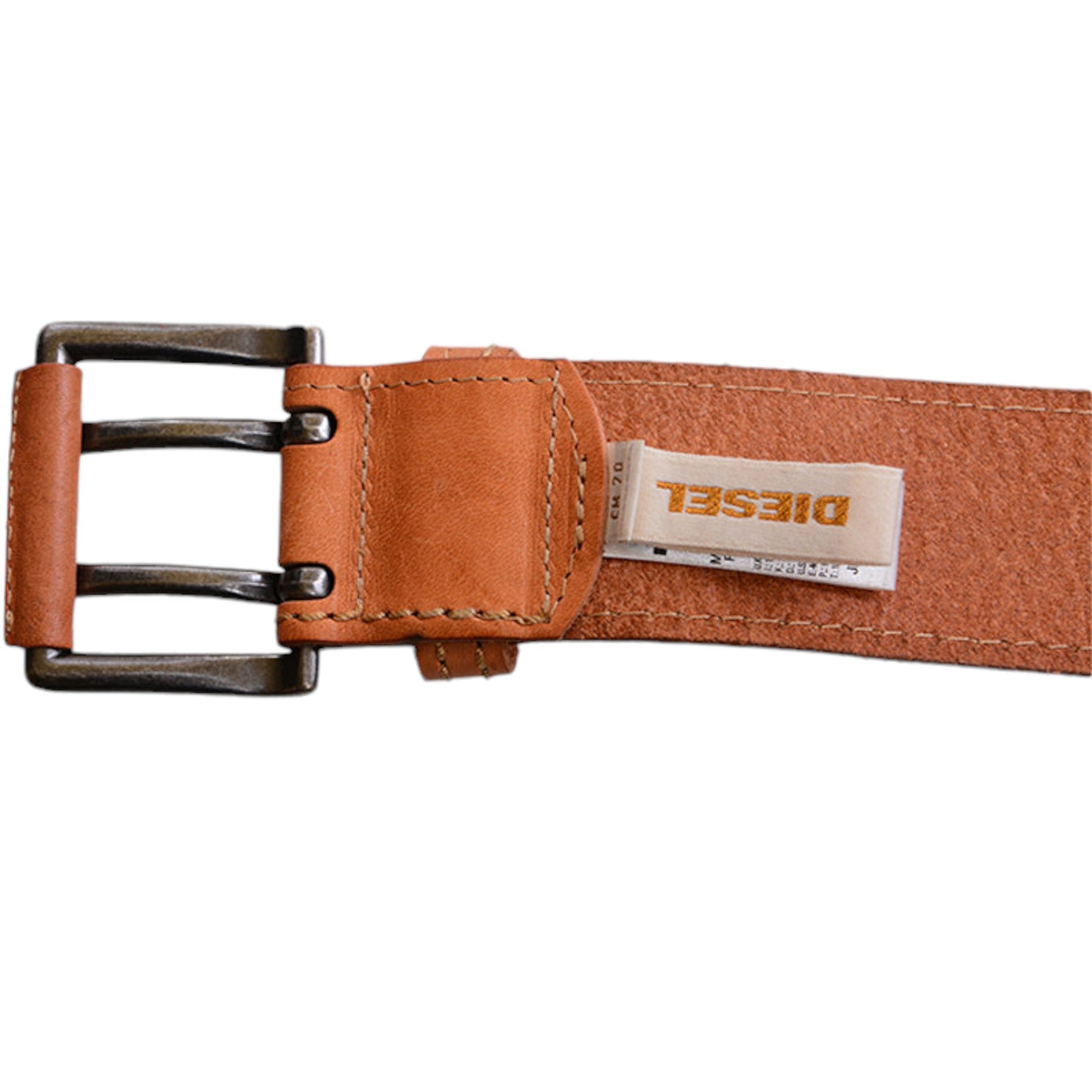 DIESEL 2 BETAS Womens Belts Genuine Cow Leather Vintage Ladies Wide Waist Belts