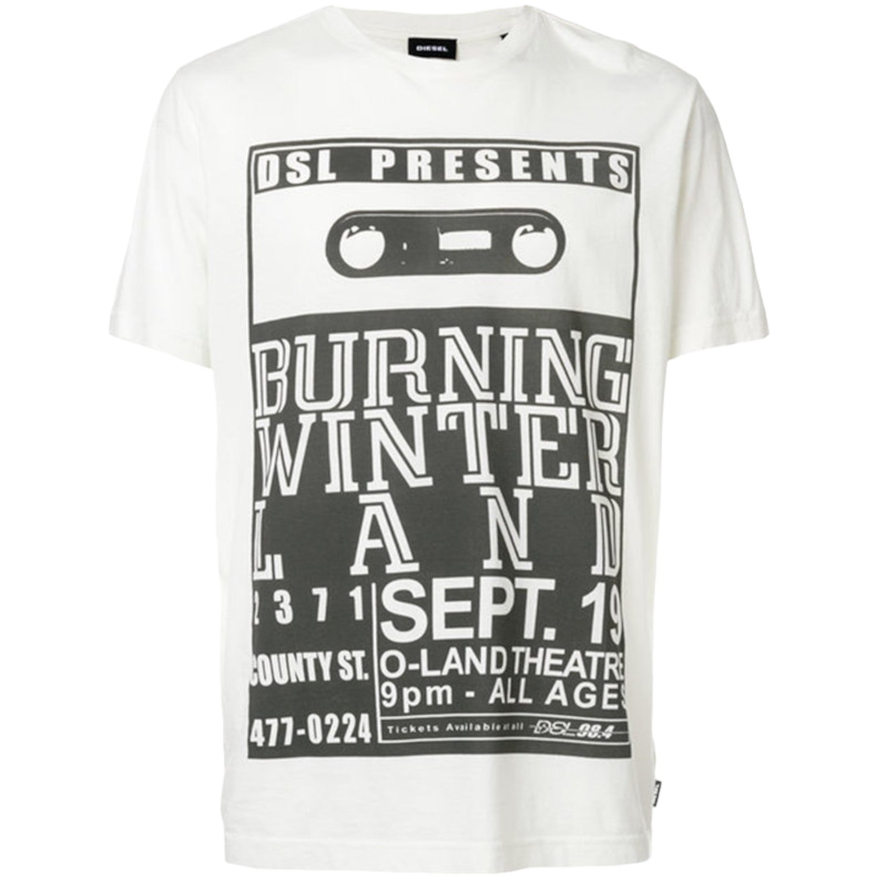 DIESEL T JOE QJ Mens T Shirts Short Sleeve Crew Neck Summer Regular Cotton Tee