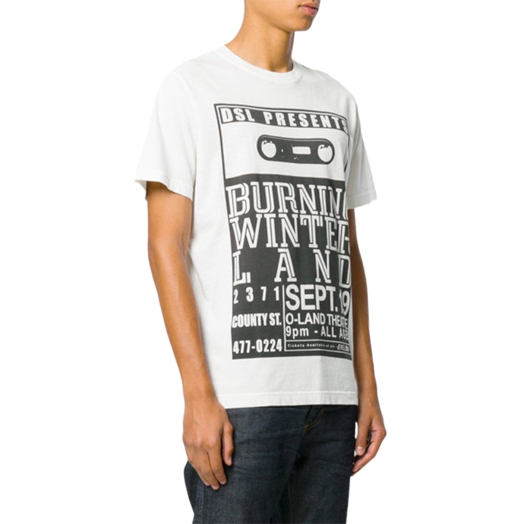 DIESEL T JOE QJ Mens T Shirts Short Sleeve Crew Neck Summer Regular Cotton Tee