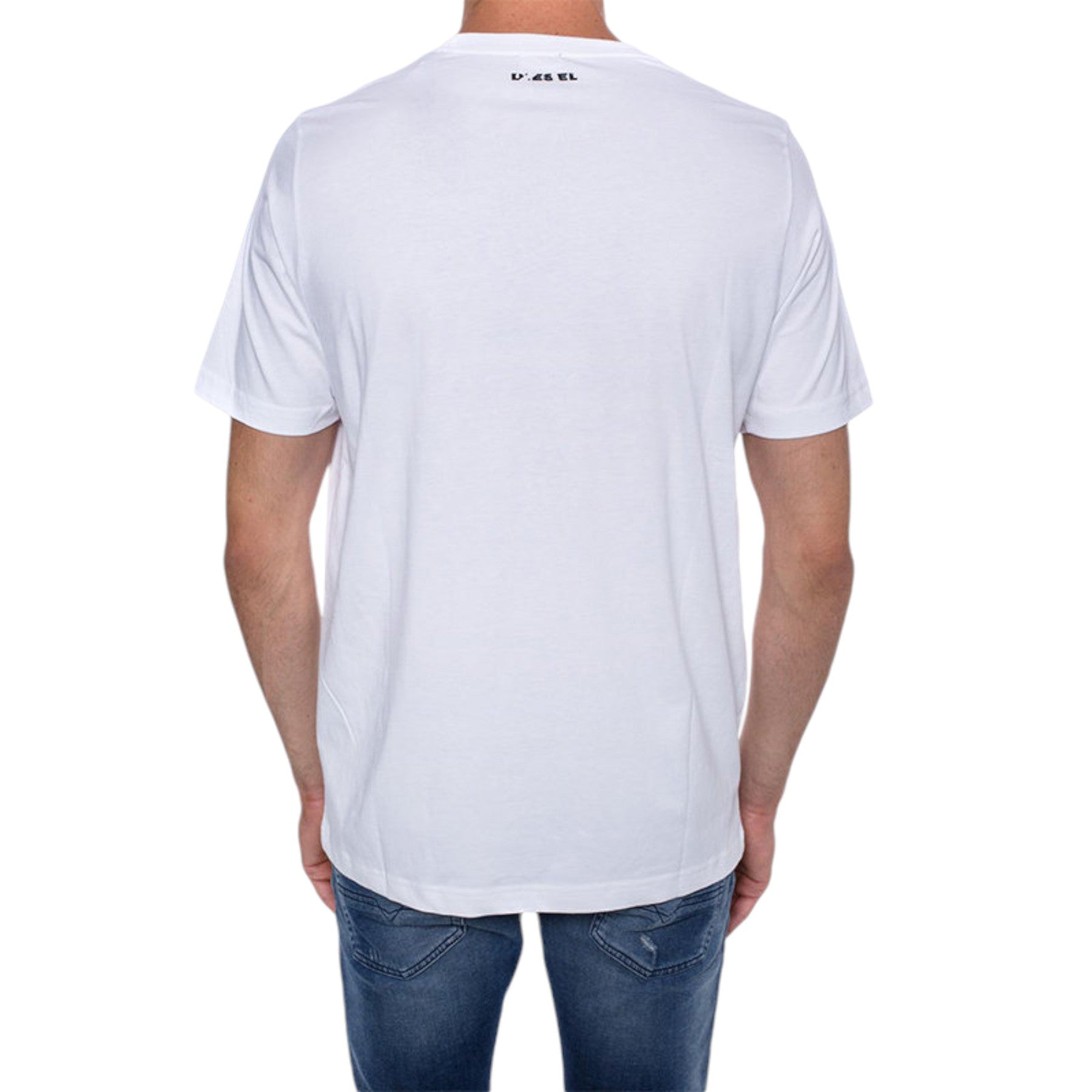 DIESEL T JUST WA Mens T Shirt Short Sleeve Crew Neck Casual Cotton Tee Top Print