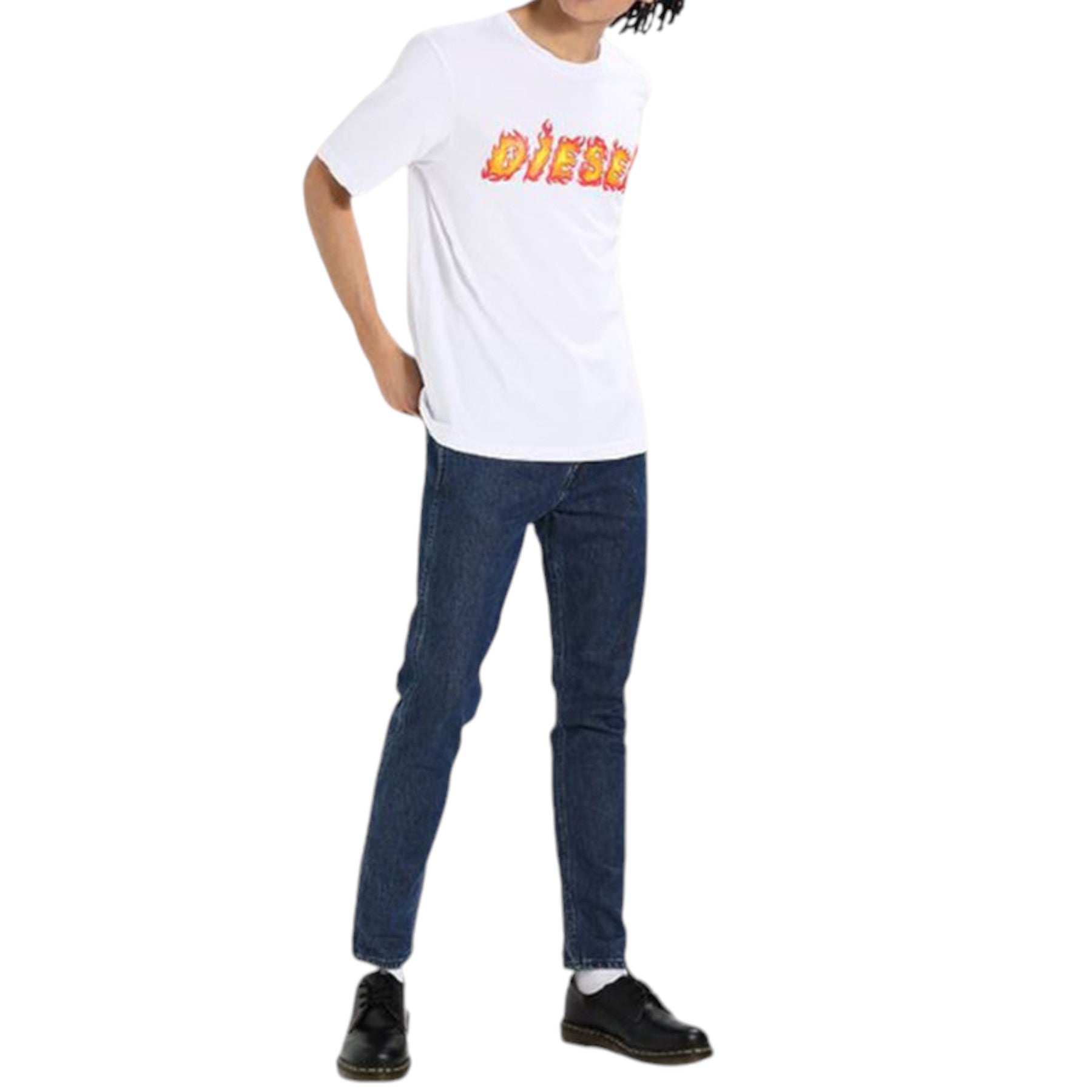 DIESEL T JUST SH Mens T Shirt Crew Neck Graphic Printed Casual Summer Cotton Tee