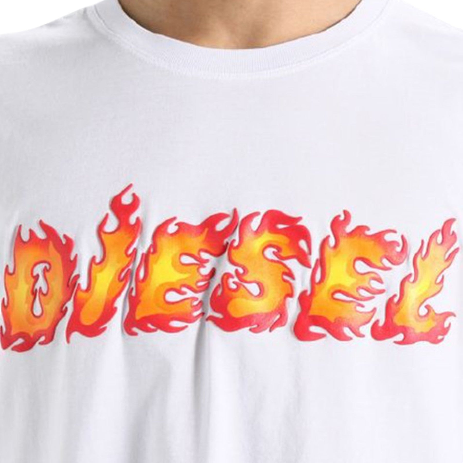 DIESEL T JUST SH Mens T Shirt Crew Neck Graphic Printed Casual Summer Cotton Tee