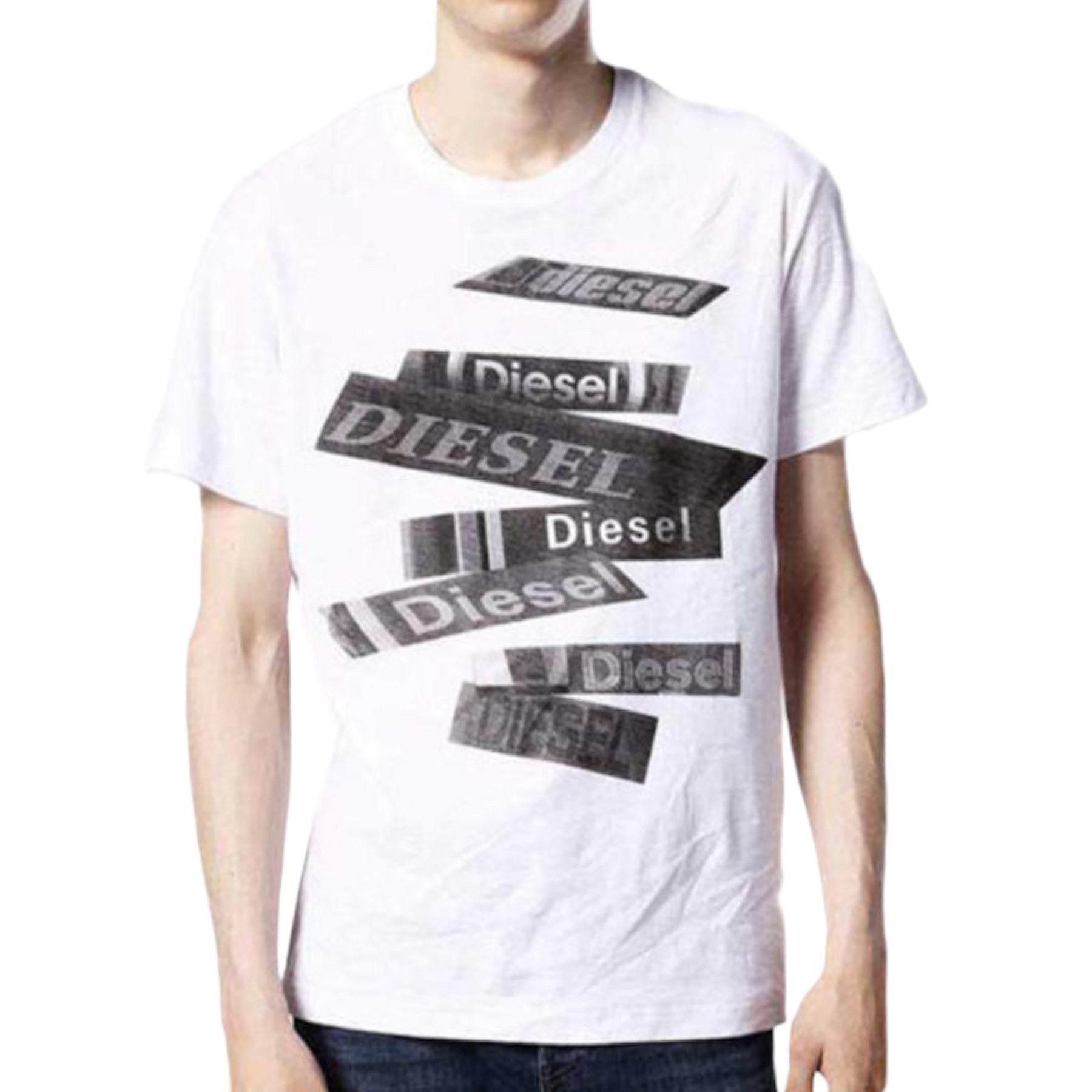 DIESEL T DIEGO QD Mens T Shirt Short Sleeve Crew Neck Casual Summer Cotton Tees