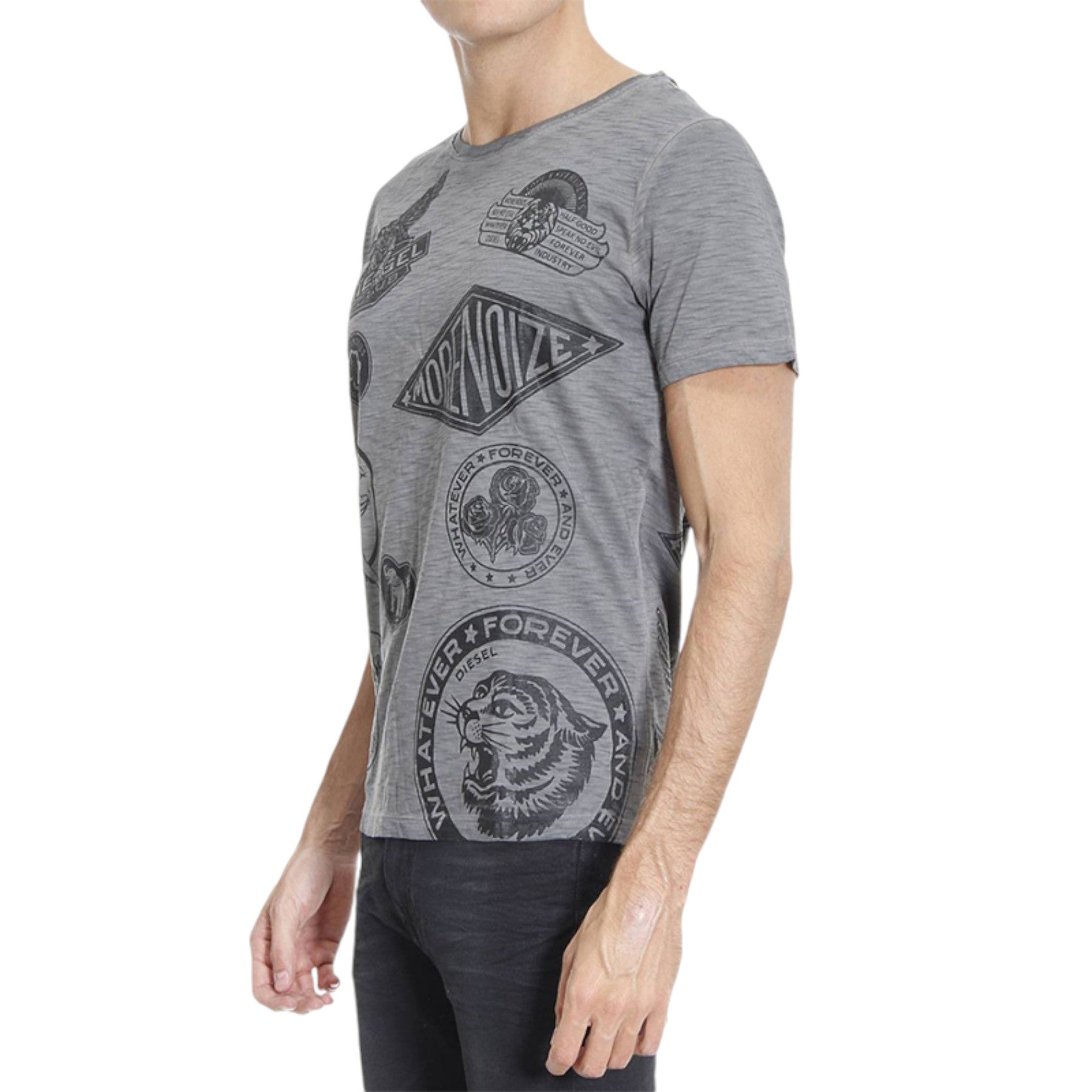 DIESEL T JOE DC GF Mens T Shirt Short Sleeve Crew Neck Casual Cotton Summer Tee