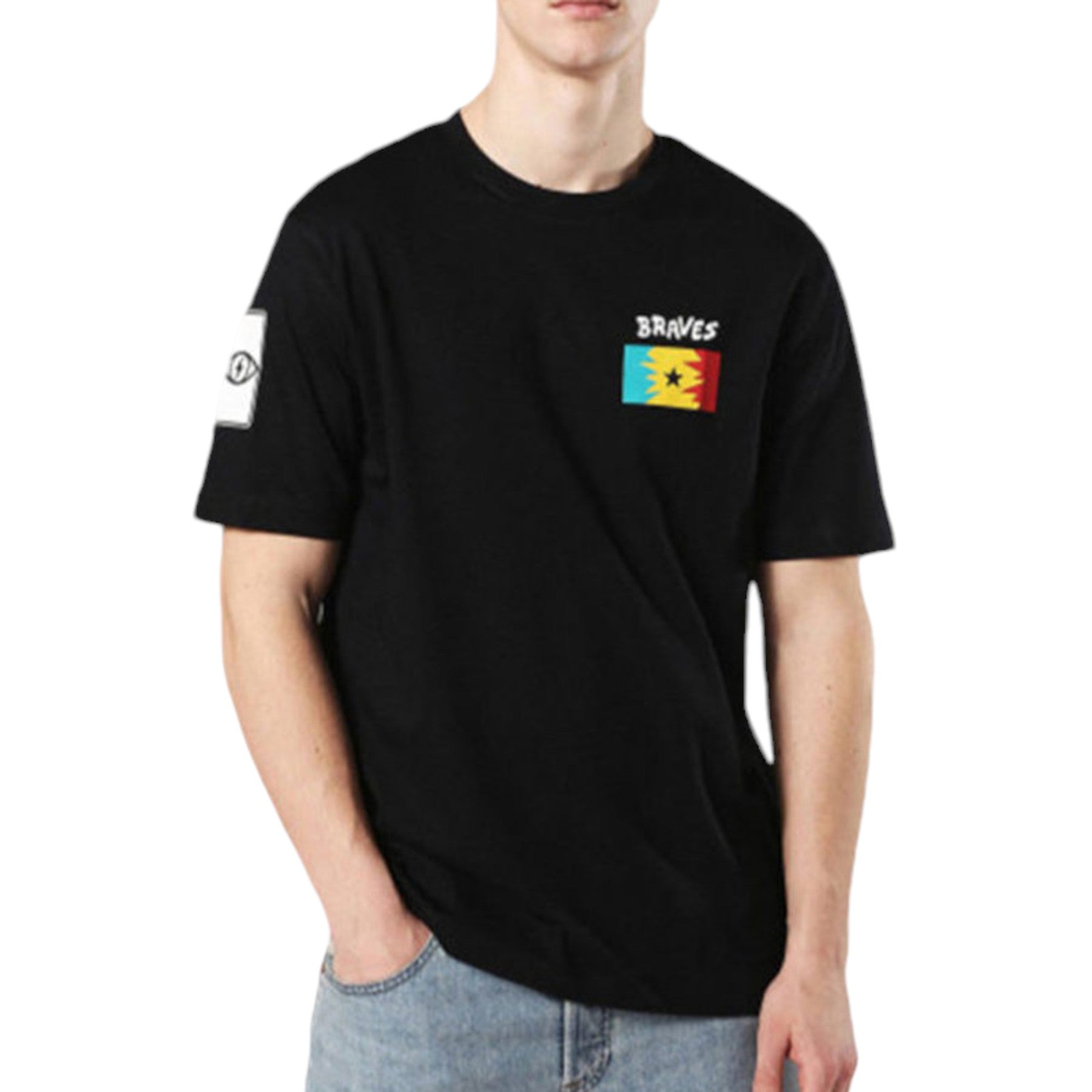 DIESEL T JUST ZB Mens T Shirt Short Sleeve Crew Neck Casual Summer Cotton Tees