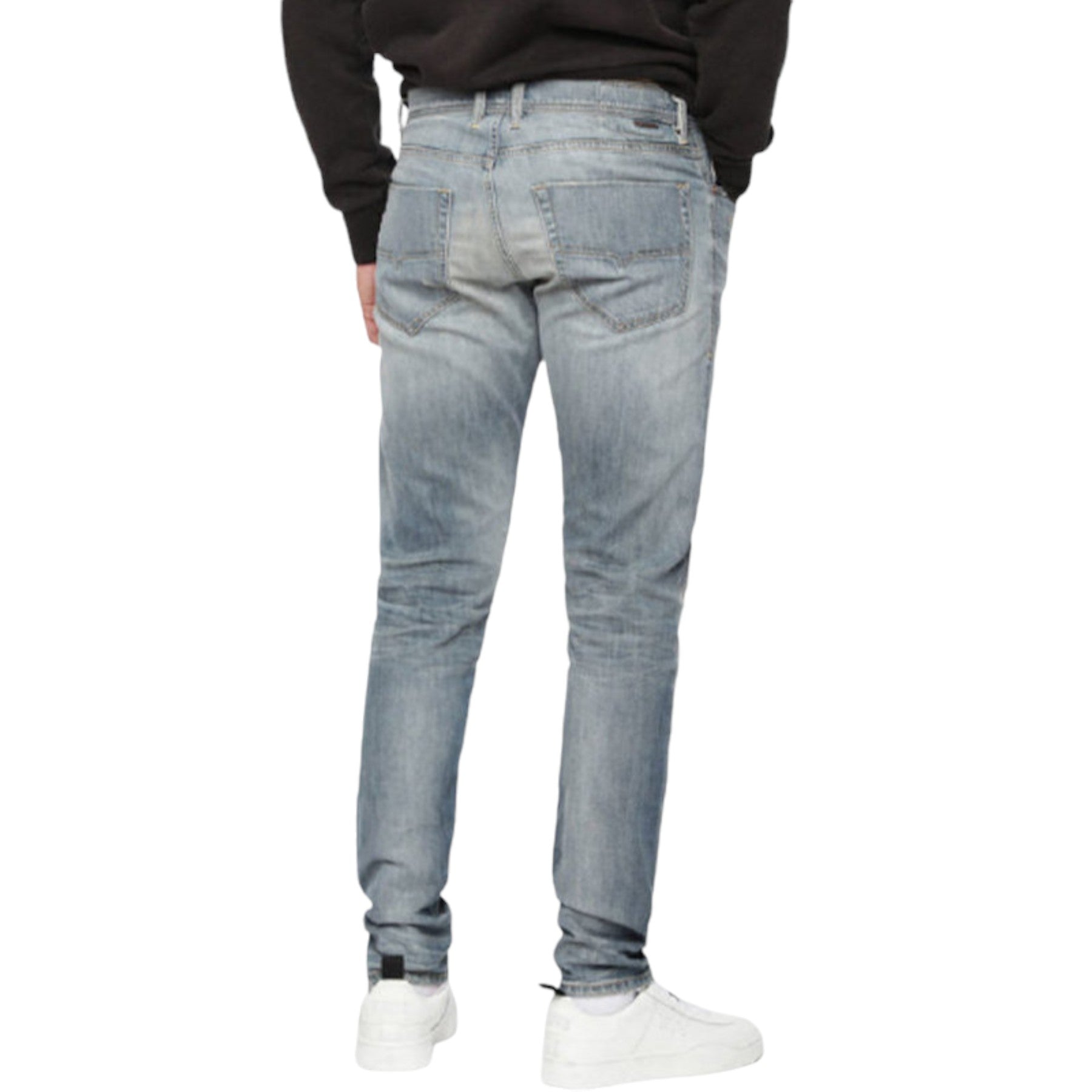 DIESEL TEPPHAR 084UK Mens Denim Jeans Slim Fit Carrot Casual Denim Pants Lyocell
