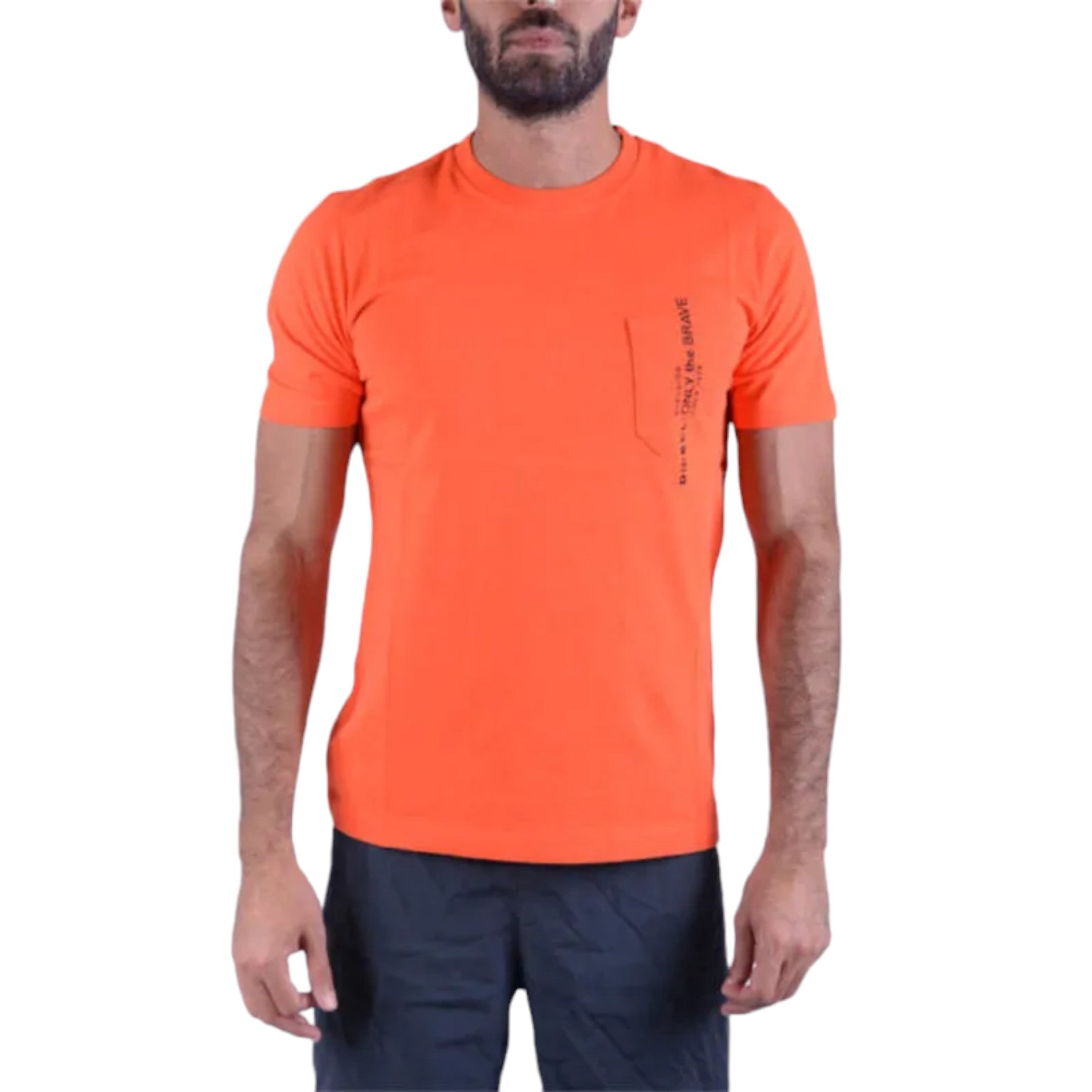 DIESEL T JUST POCKET Mens T-Shirt Short Sleeve Crew Neck Casual Loose Fit