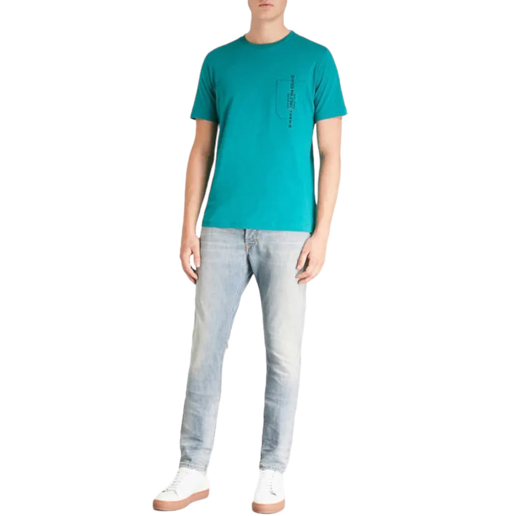 DIESEL T JUST POCKET Mens T-Shirt Short Sleeve Crew Neck Casual Loose Fit