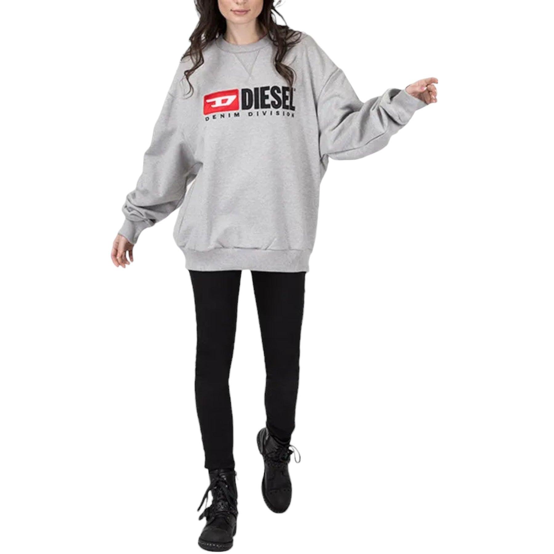 Diesel F ARAP Womens Sweatshirts Crew Neck Oversized Classic Pullover Sweaters