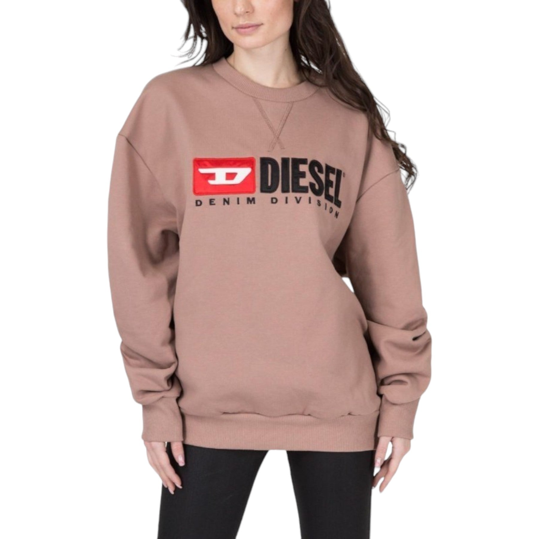 Diesel F ARAP Womens Sweatshirts Crew Neck Oversized Classic Pullover Sweaters