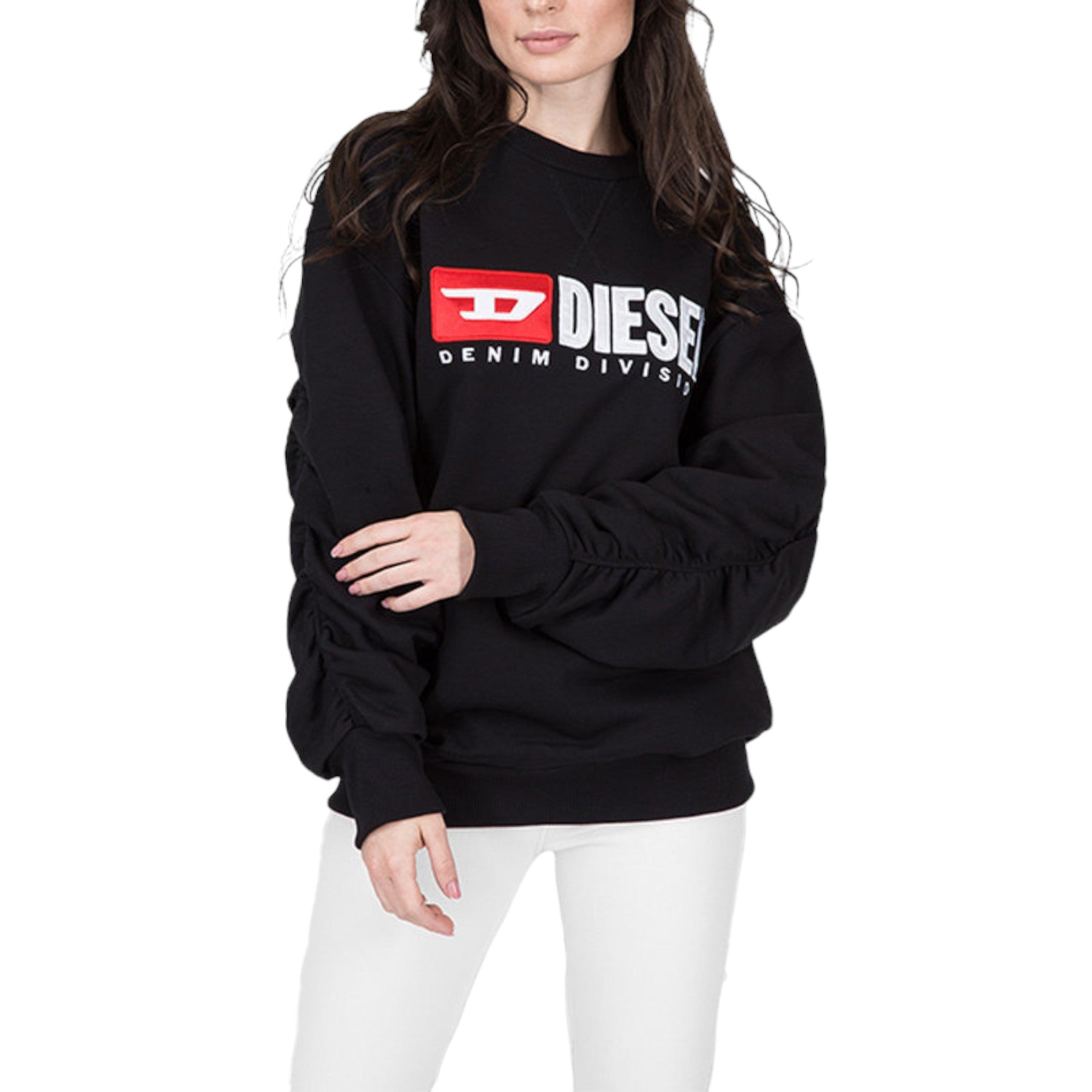 Diesel F ARAP Womens Sweatshirts Crew Neck Oversized Classic Pullover Sweaters