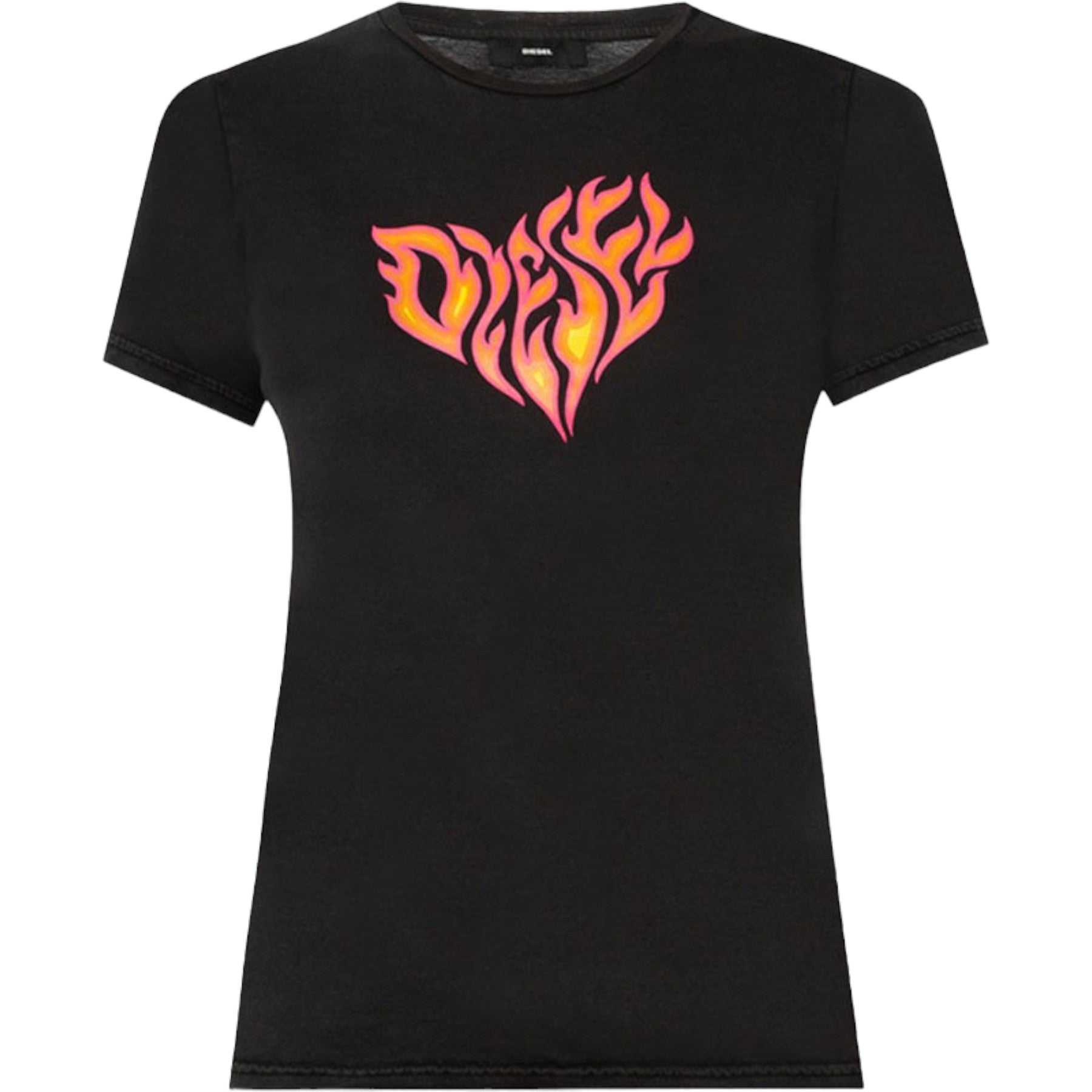 DIESEL T-SILY-H Womens T Shirts Crew Neck Short Sleeves Regular Fit Casual Tops