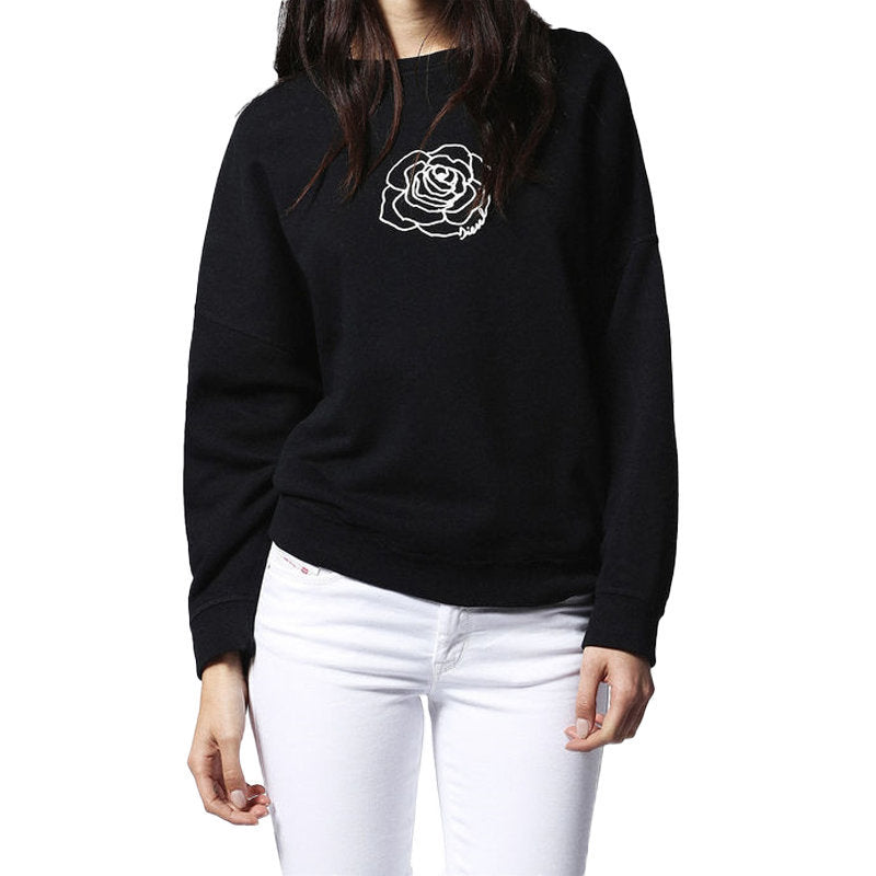 DIESEL F GERTRUDE Z Womens Oversize Sweatshirts Casual Jumper Cotton Cardigan