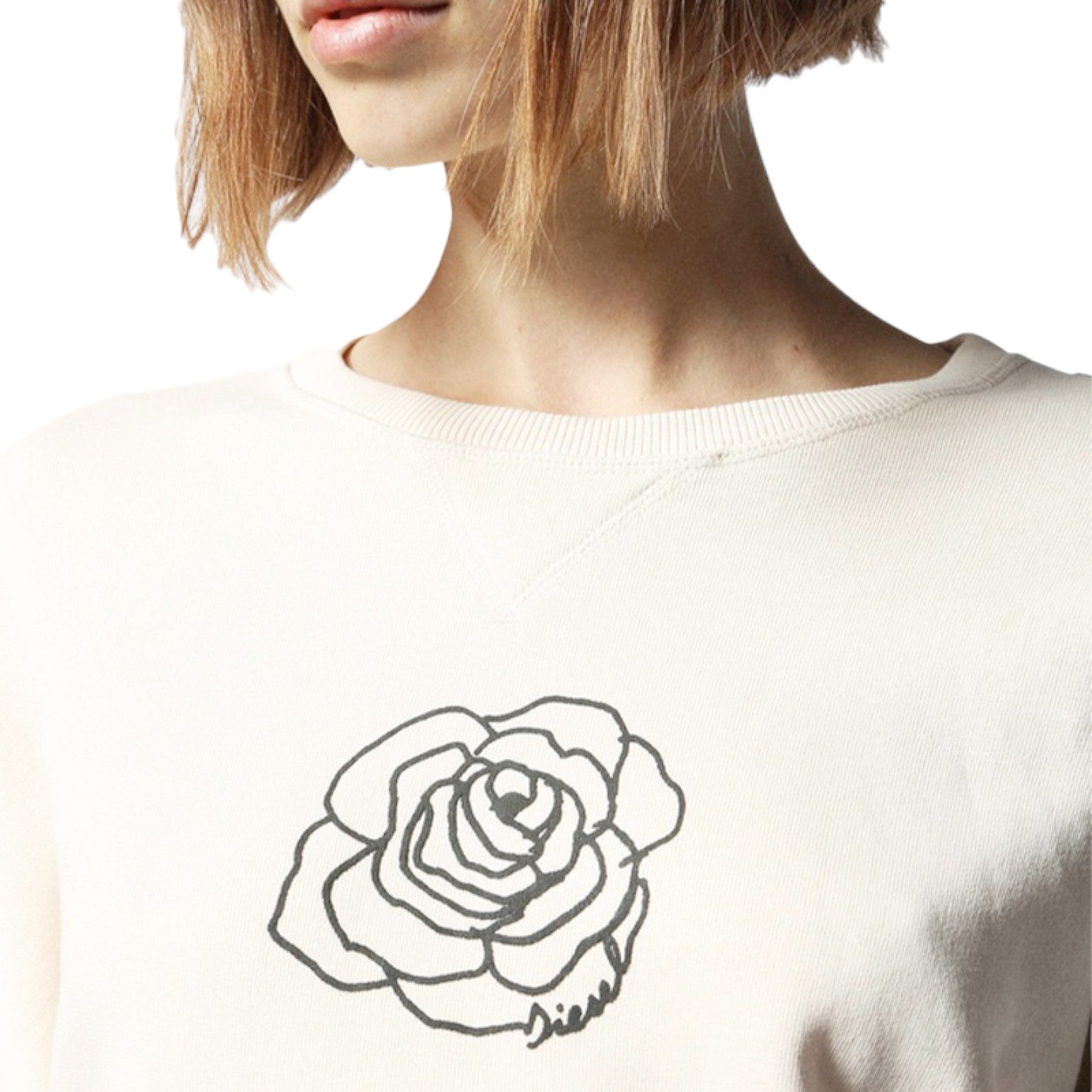 DIESEL F GERTRUDE Z Womens Oversize Sweatshirts Casual Jumper Cotton Cardigan