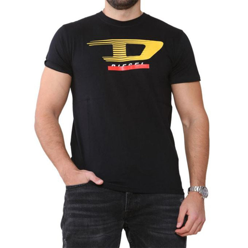 DIESEL T JUST Y4 Mens T Shirt Crew Neck Short Sleeve Casual Cotton Tee